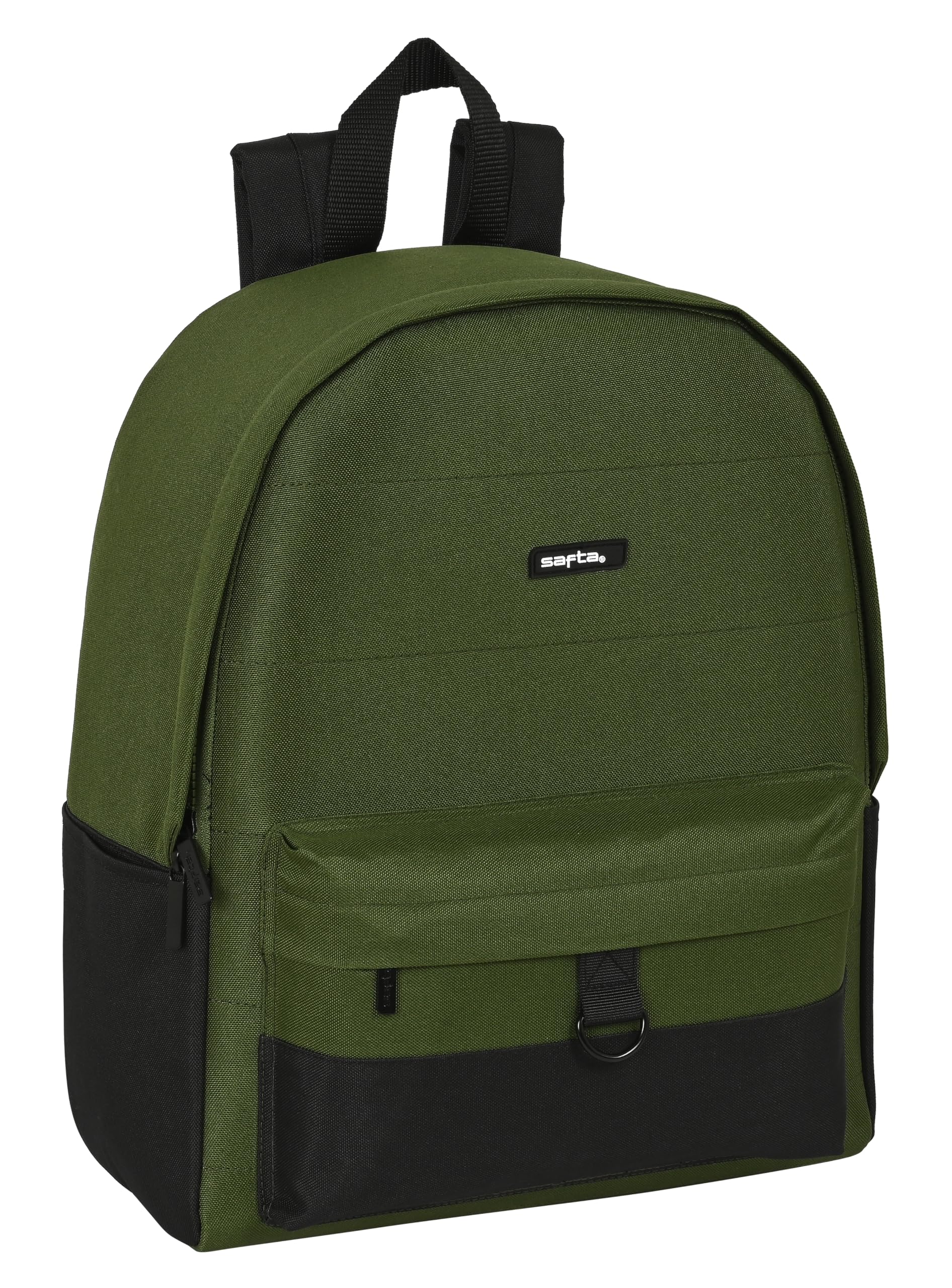 Safta M902 Laptop Backpack 14.1" Unisex Kids (Pack of 1), Khaki Green/black, Estándar, Casual