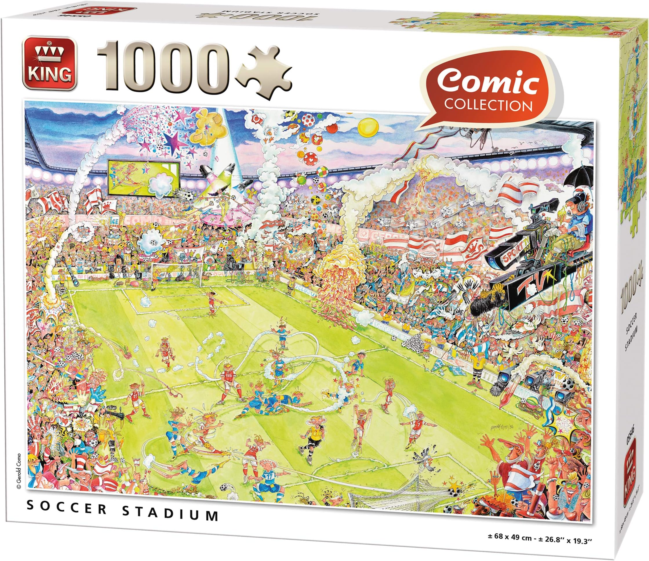 King Puzzle Comic Collection - 1000pc - Soccer Stadium