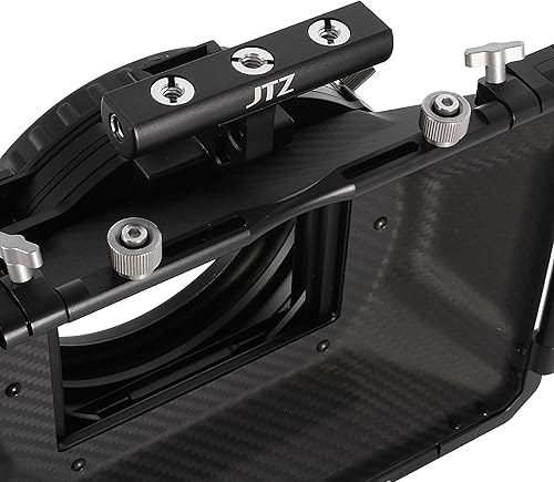 Miniatura 7 de JTZ DP30 Cine Lens Fibra de Carbono 4x4 Swing-Away Caja Mate con 0.591 in0.748 in Rod Rail Rig para Sony FS5 FS7 ARRI RED Canon C100 C200 C300 BM D