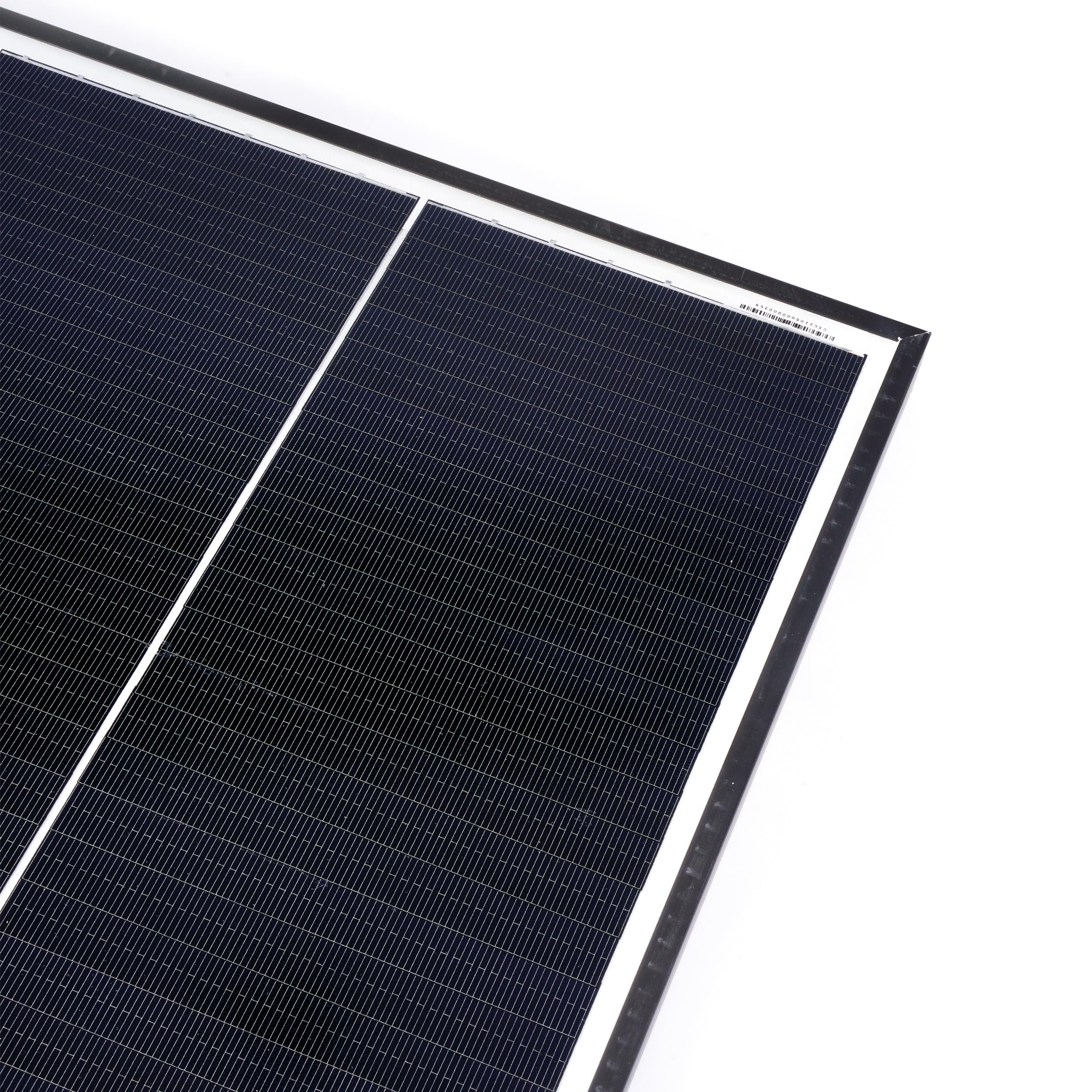 esotec monokristallines Solarmodul, 50Wp, 38V, 530x490x35mm, MC4 kompatibel, Dachschindeltechnologie, Kabel 2x0,5m, 35mm Alurahmen, Bypass Dioden, Hageltest ICE 61215 wetterfest winterfest 131076