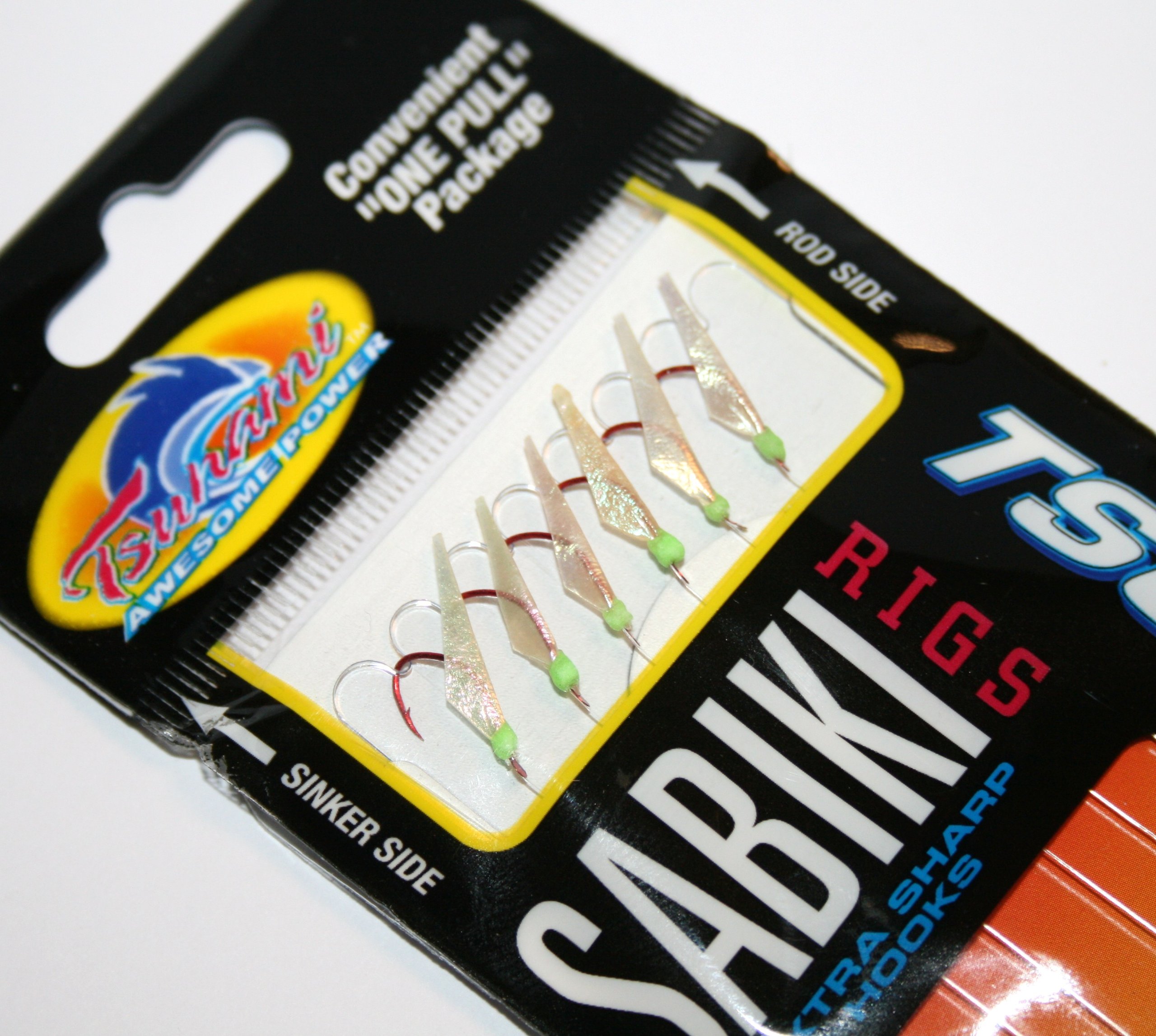 TSUNAMISabiki Rig 46207 Hage Green Head/Red Hook size 6