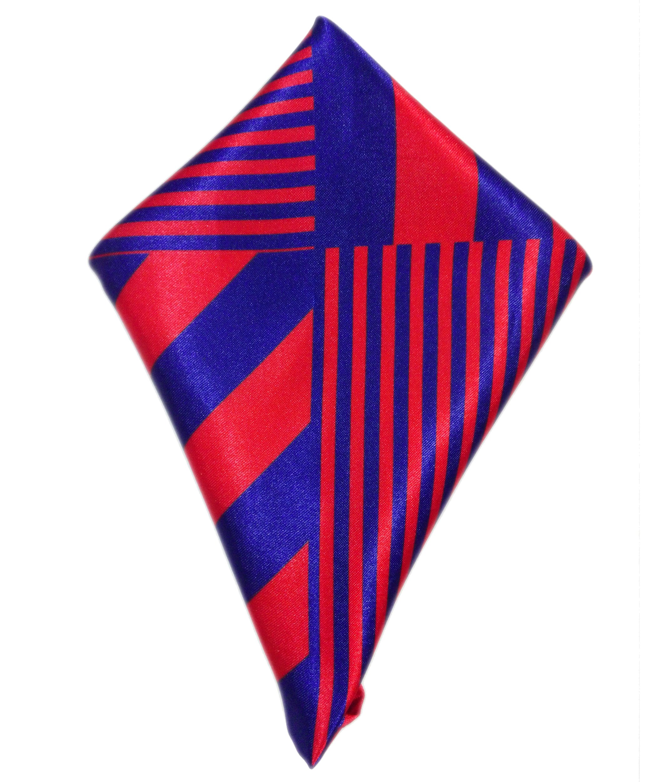 Red and Blue Pocket Square for Men-image-1