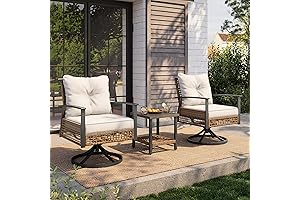 Lausaint Home 3 Pieces Patio Bistro Set