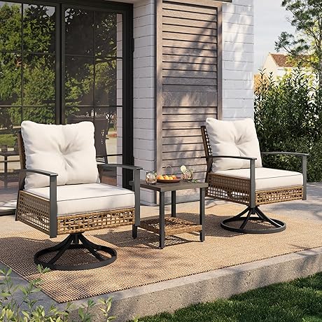 Lausaint Home 3 Pieces Patio Bistro Set