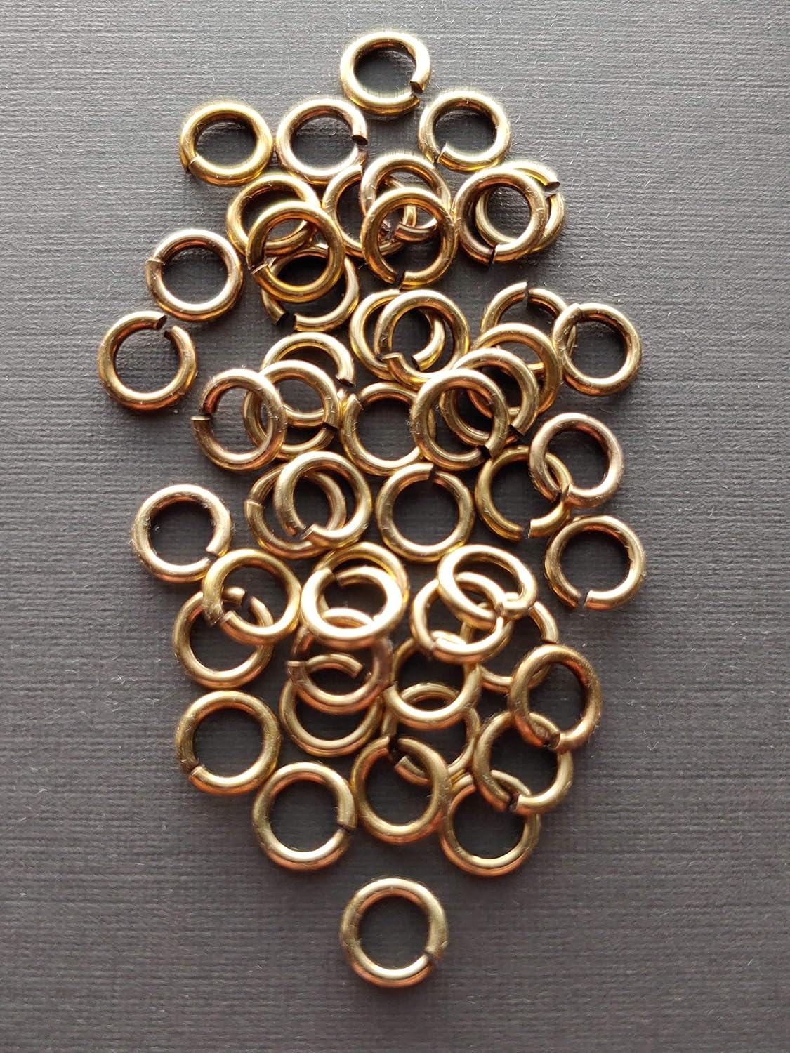 Snapeez II ULTRAPLATE Antique Brass Plate Ring Hard Open Jump Ring 7mm Heavy Gauge (Pk 50) Jump Rings. The Ultra Secure No Solder Jump Ring. Made in USA.