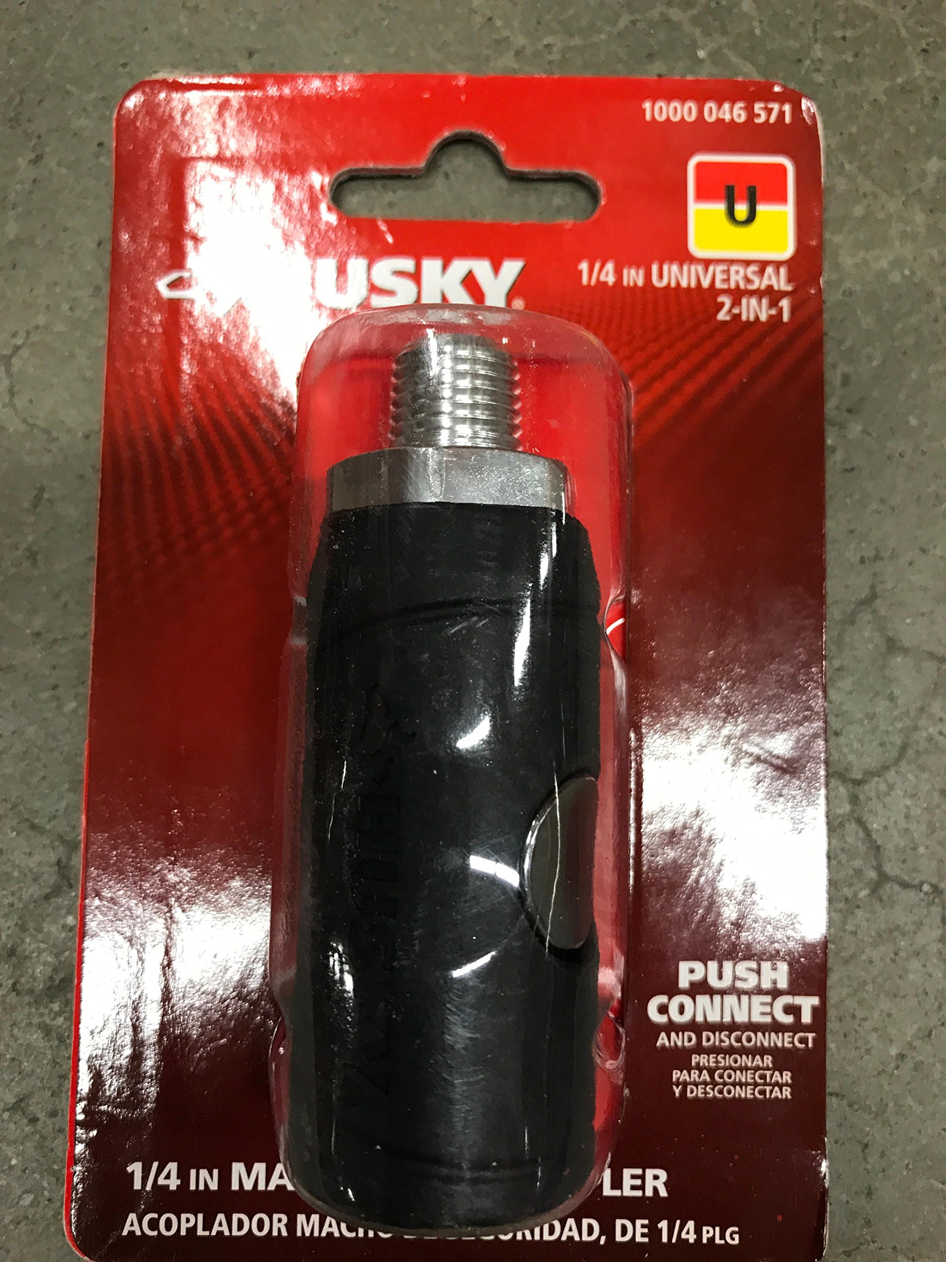 HUSKY 1/4 In. Male Safety Coupler