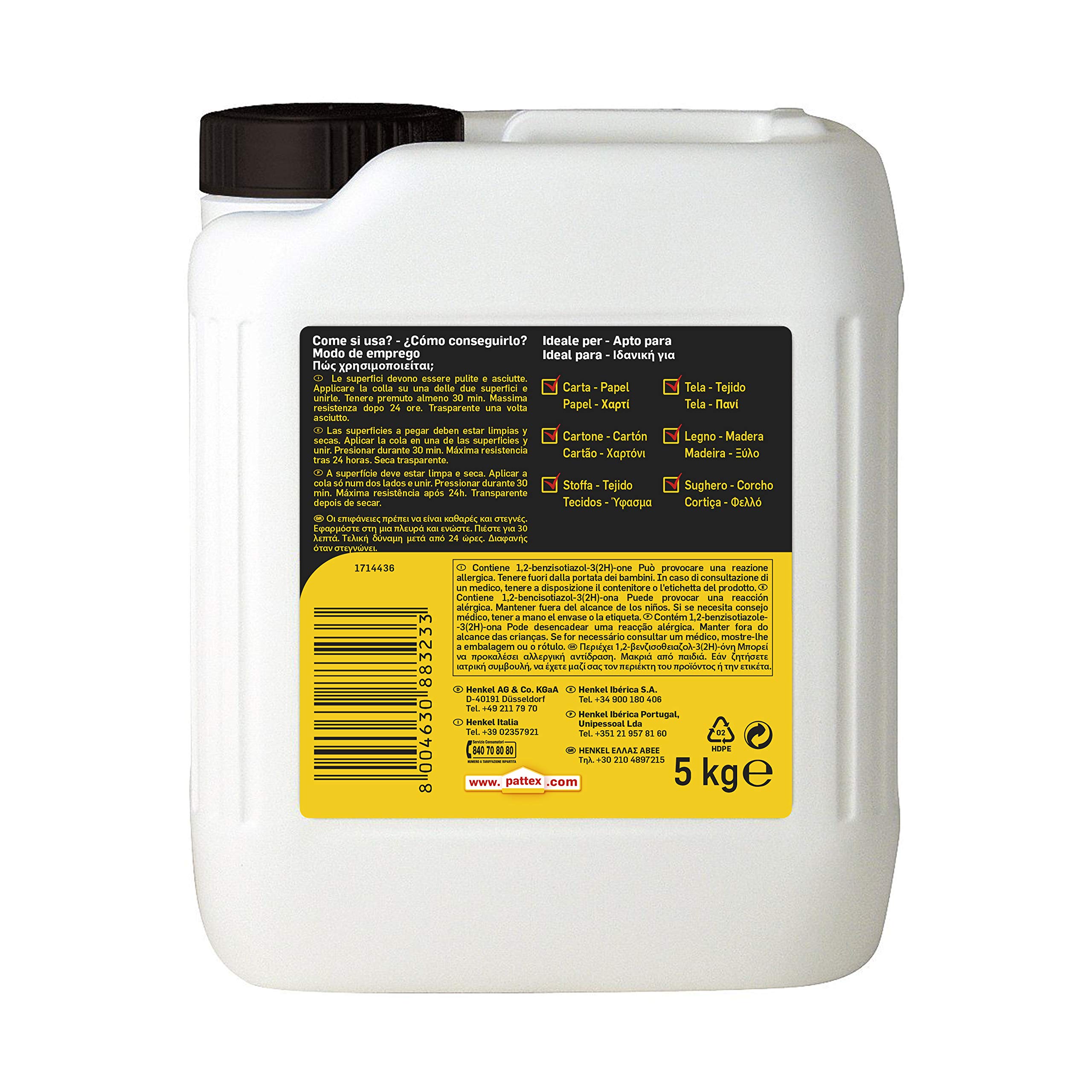Pattex 1715110 - Pegamento Universal, 5 Kg