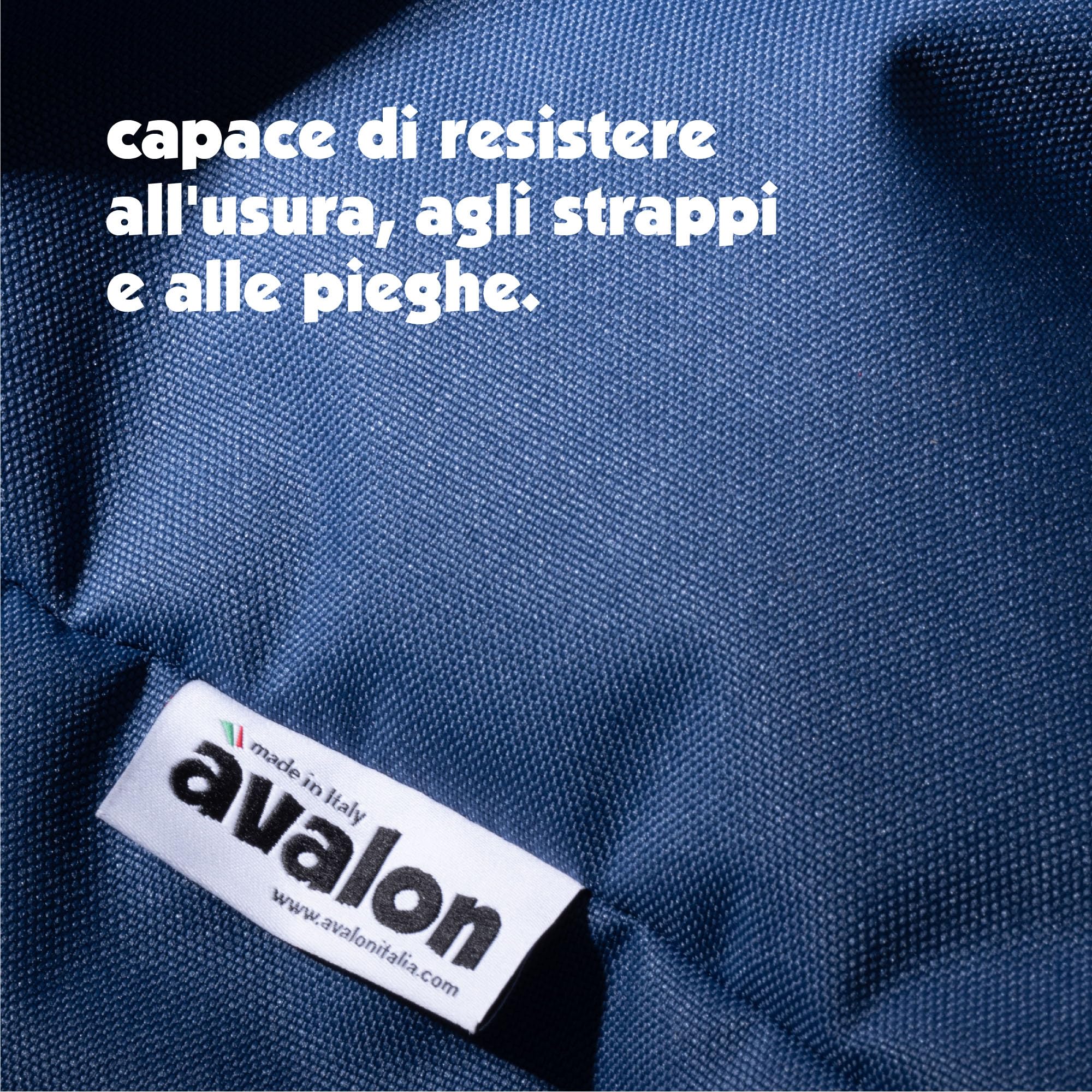 Avalon - Pouf Poggiapiedi CUBO Jive, Puff Poggiapiedi Divano quadrato, Pouffe Imbottito in Tessuto Tecnico Resistente e Antistrappo, Comodo e Impermeabile, Made in Italy (45cm-Corda)