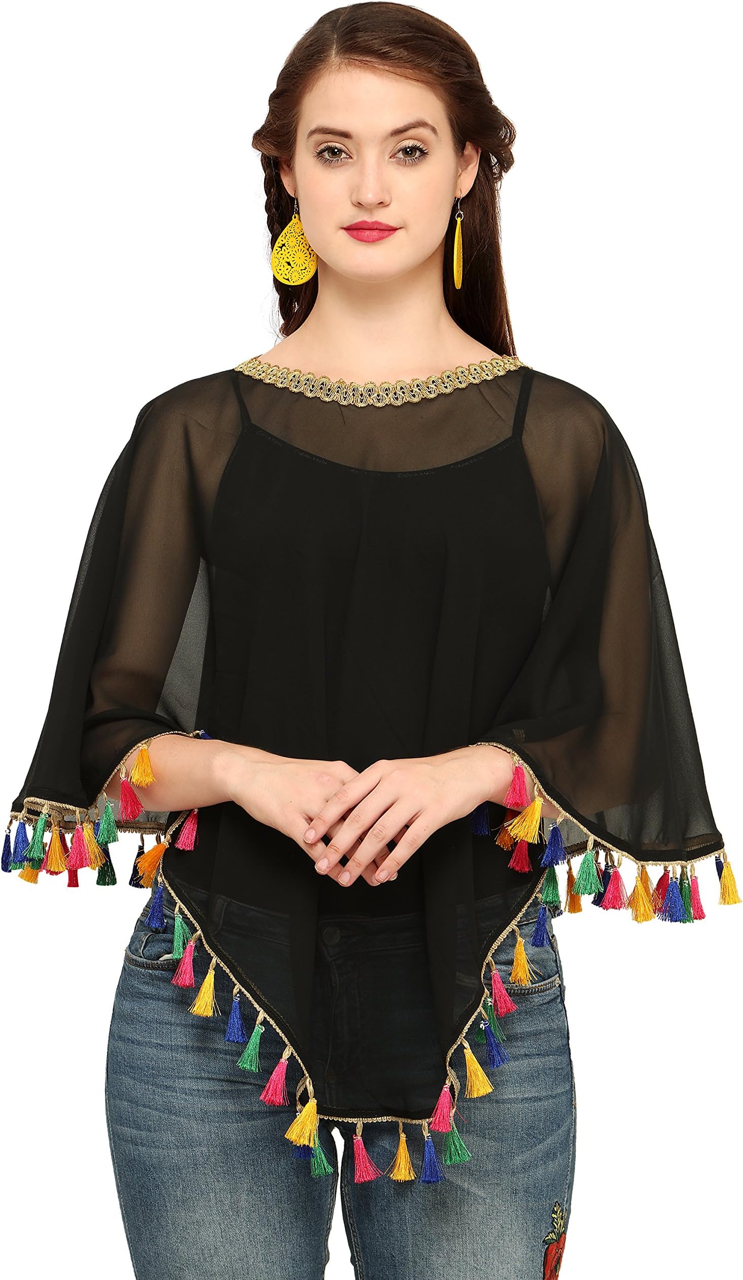 CHAKUDEE Poncho Top For Women