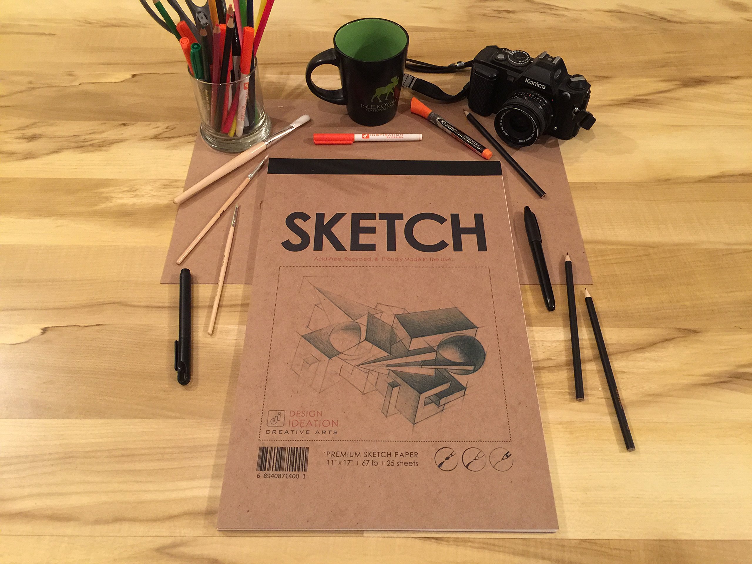 Skizzenbuch Premium-Papier – Multimedia-Buch Für Bleistift, Tinte, Marker & Aquarell