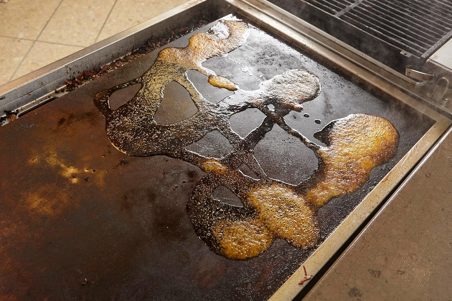 3M Scotch-Brite Griddle Cleaning, Quick Clean System, Heavy Duty, Cleans in 3-5 Minutes, For Baked On Food and Cooking Oils, Use on Hot or Cool Griddle, Orange, (1 System)