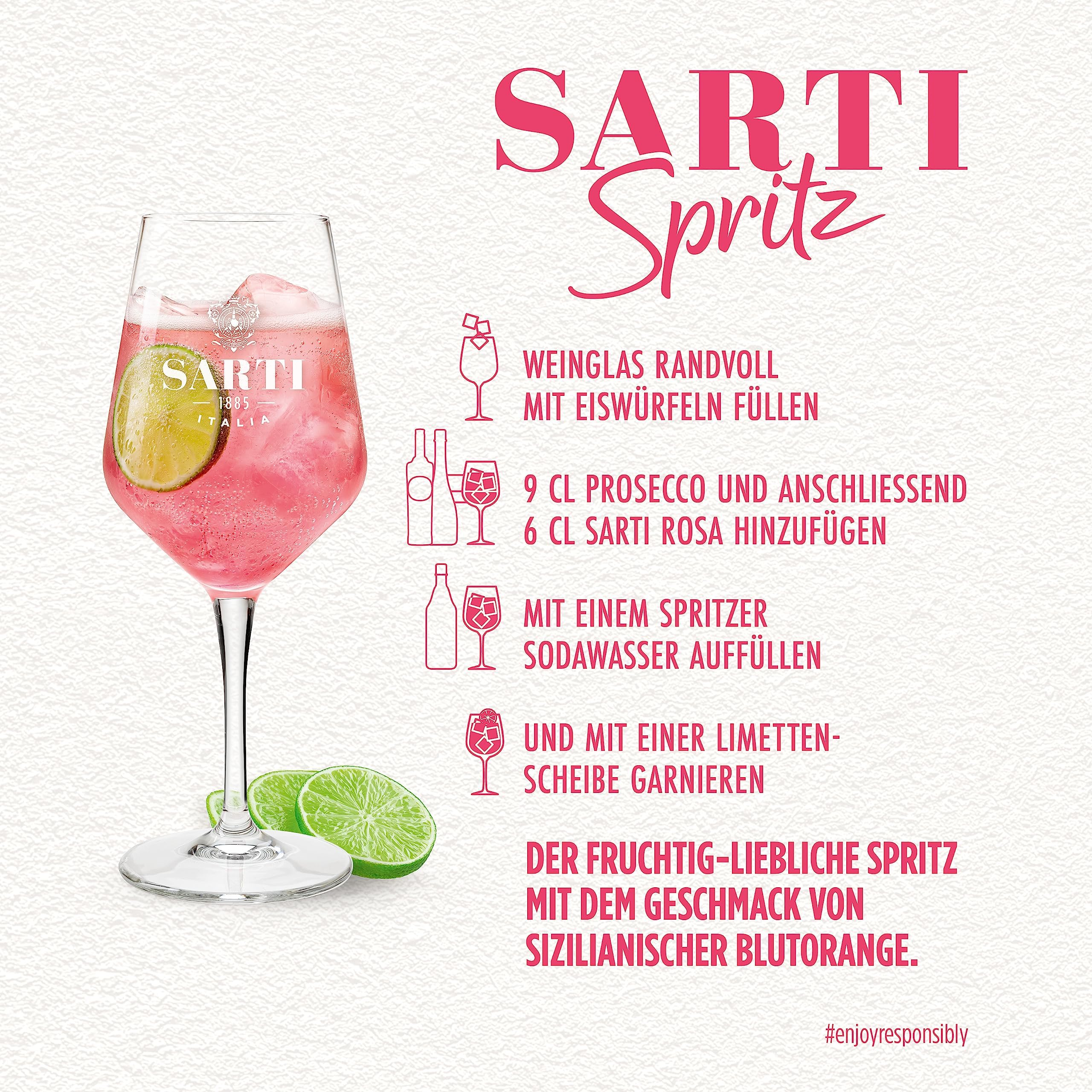 Sarti Rosa Aperitif 0,7L (14% Vol.)