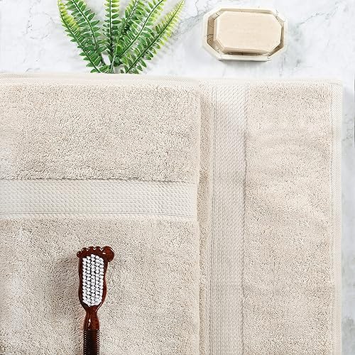 Vista 664 de SUPERIOR - Juego de toallas de algodón egipcio de 28.22 oz/m², incluye 2 toallas de baño, 2 toallas de mano, 2 toallas para la cara, artículos