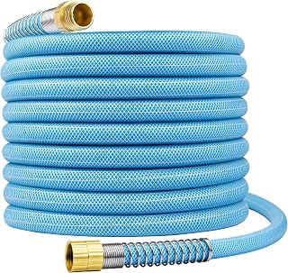 Fevone RV Water Hose 50 ft, 5/8 Inch Drinking Water Hose for RV and Marine, Safe for Drinking Water