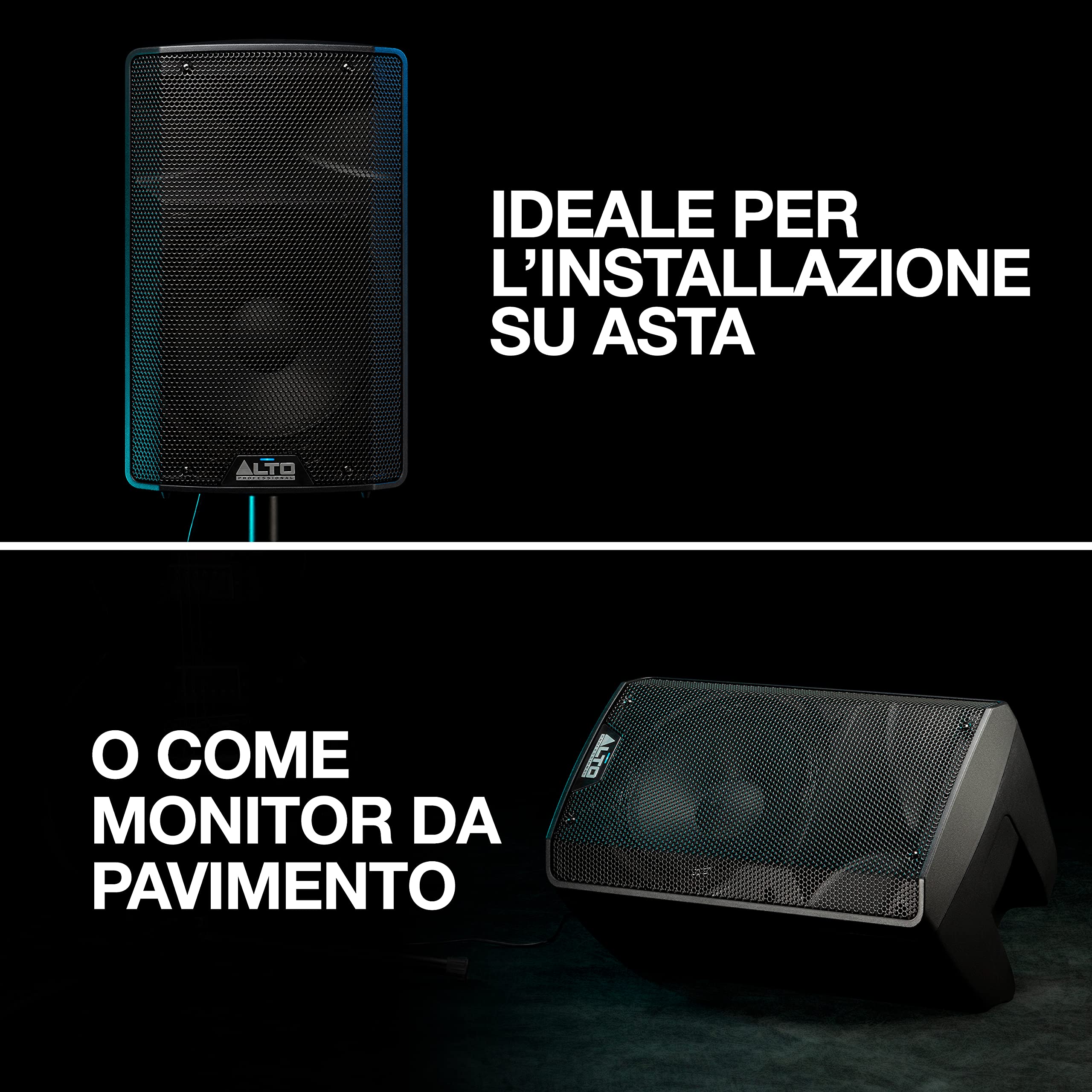 ALTO TX310 - Cassa Attiva da 350W Con Woofer da 10" per DJ in Movimento, Musicisti, Piccoli Locali, Cerimonie ed Eventi Sportivi