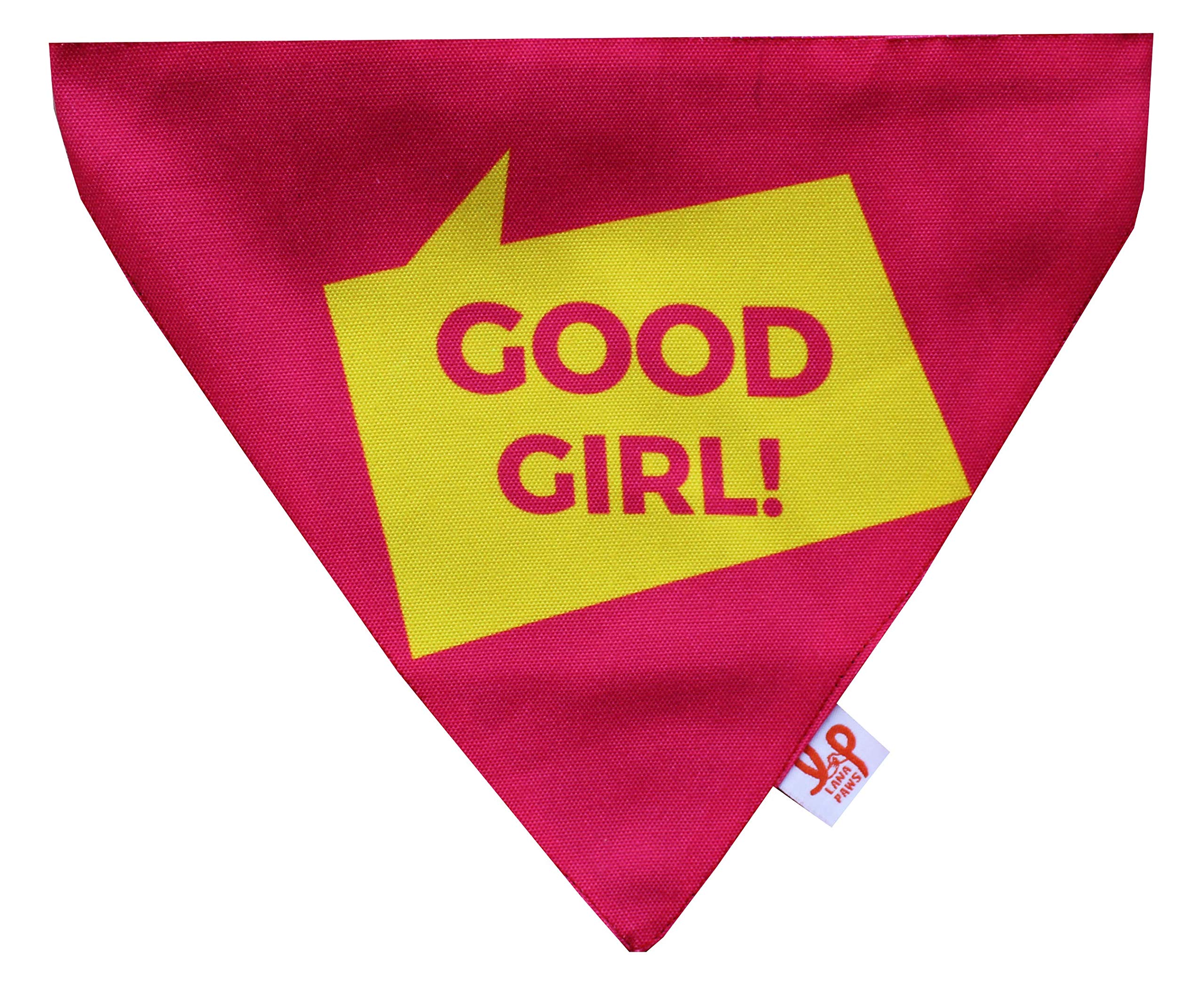 Lana Paws Good Girl Adjustable Dog Bandana/Dog Scarf (Size M-L) (B079VLX2C5) Amazon Price History, Amazon Price Tracker