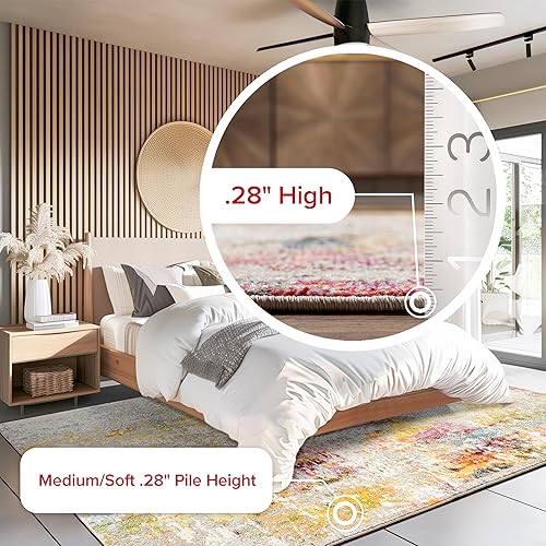 Miniatura 4 de nuLOOM Alfombra moderna Cézanne, 7 pies 10 pulgadas x 10 pies 10 pulgadas, multicolor