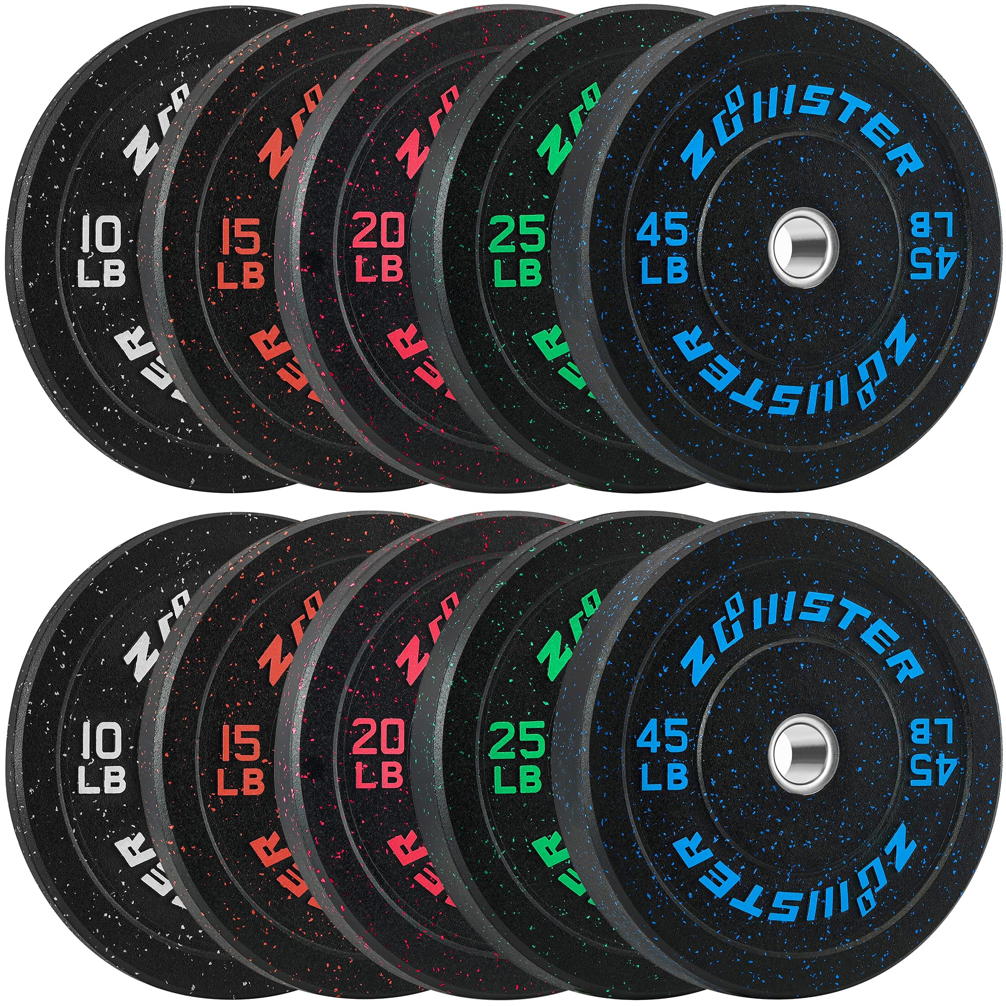 Bumper Plate Olympic Weight Plate High Bounce Bumper Weight Plate with Steel Insert Strength Training Weight Lifting Plate