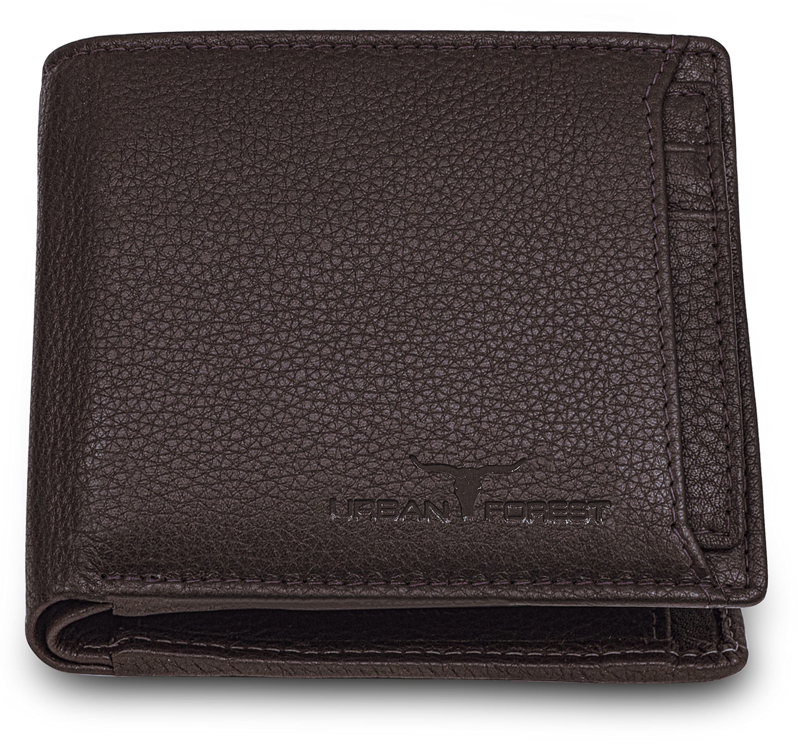 URBAN FOREST Dexter Dark Brown Leather Wallet for Men