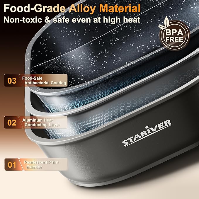 Olla Eléctrica Stariver 6L 1300W Antiadherente con Divisor miniatura 7