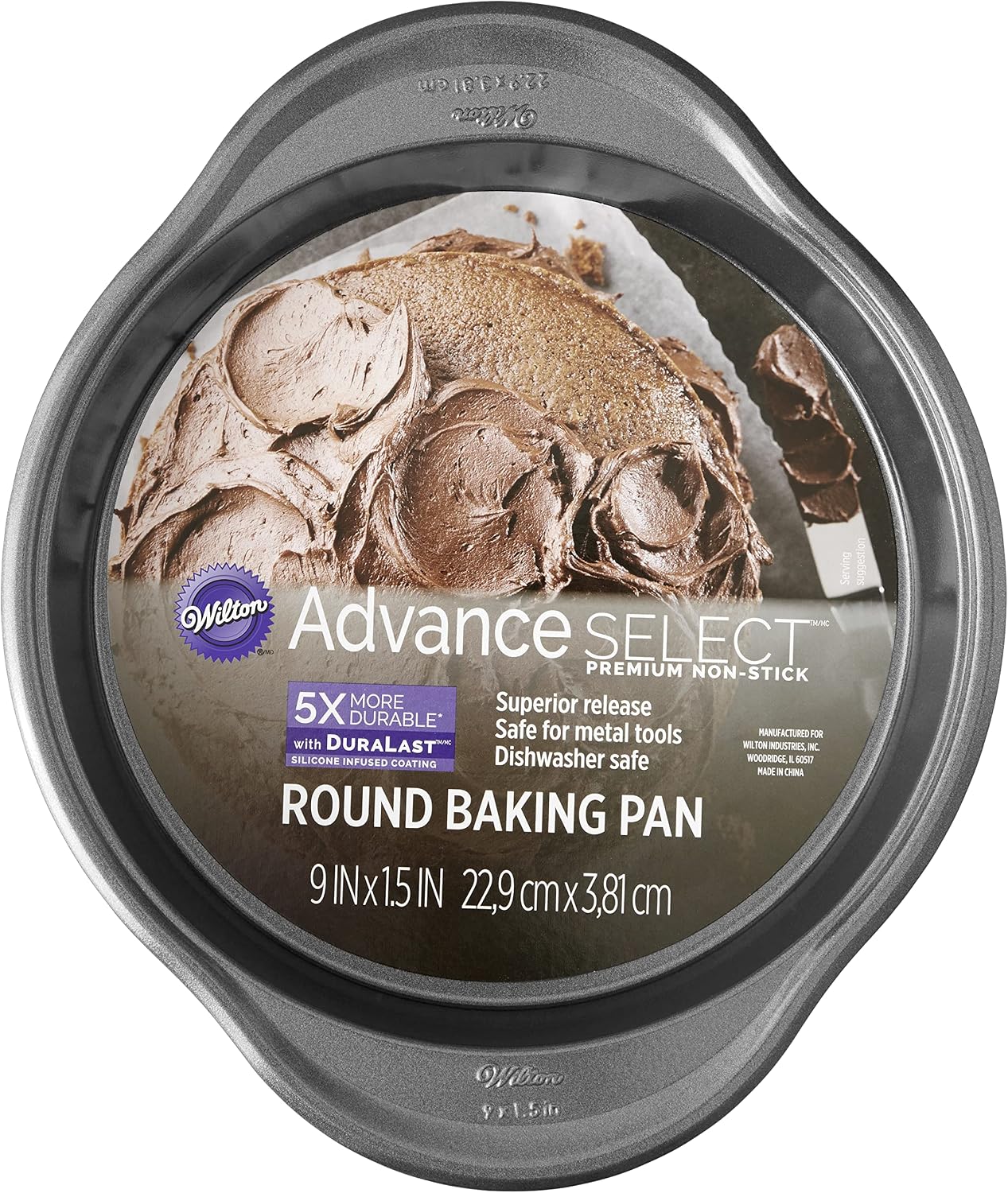 Wilton Advanced Select Nonstick Round Baking Pan, 9 Inches, Pack of 2