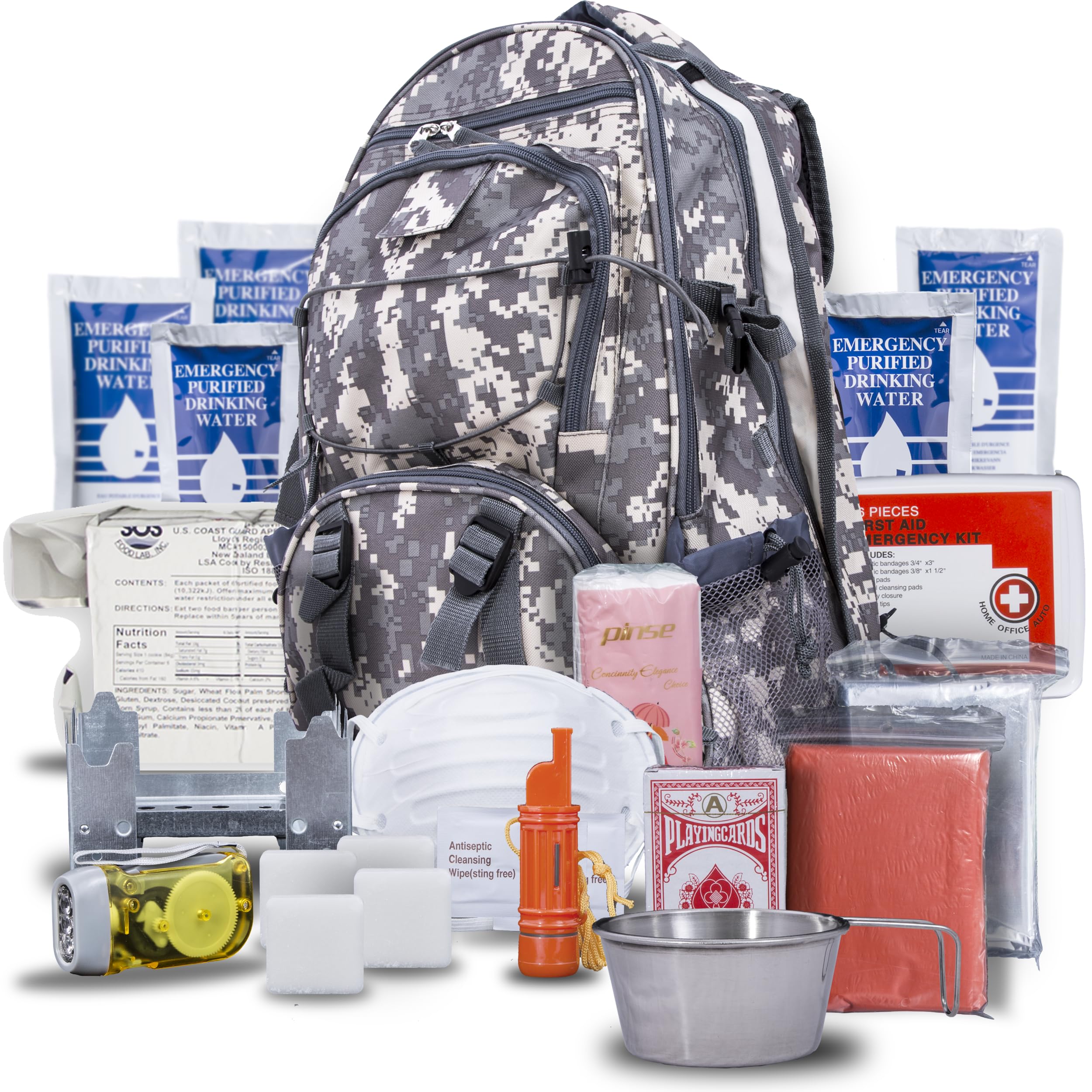 Blue Seventy-Two Pro Series Camo 72 Hour Emergency Backpack