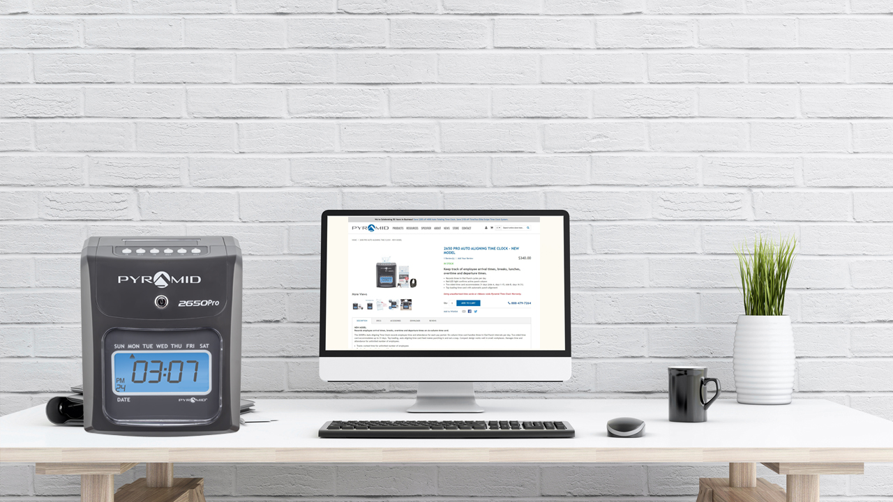 Amazon.com : Pyramid Time Systems - Pyramid Technologies 2650 Pro