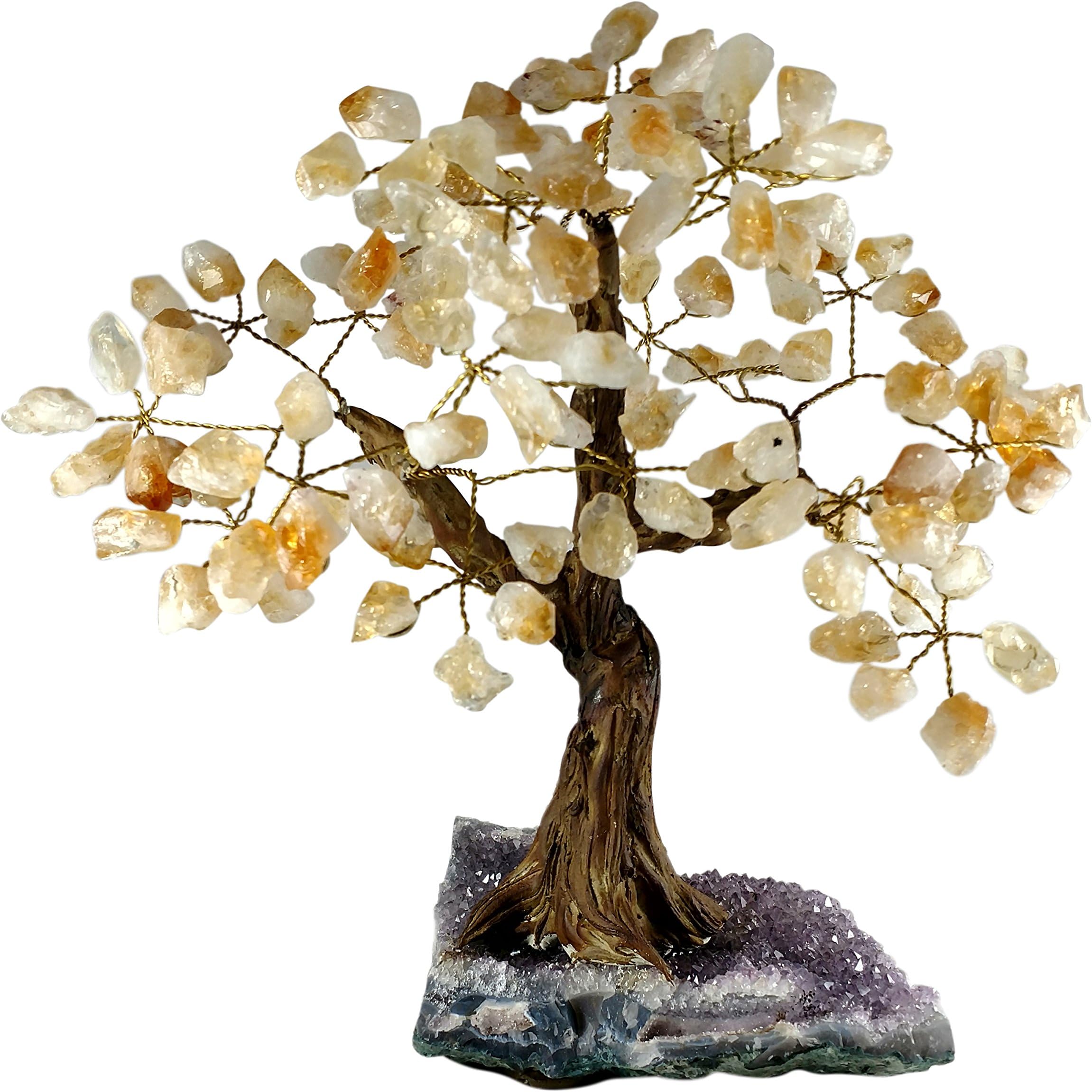 Citirine Gemstone Tree - L - 8" H