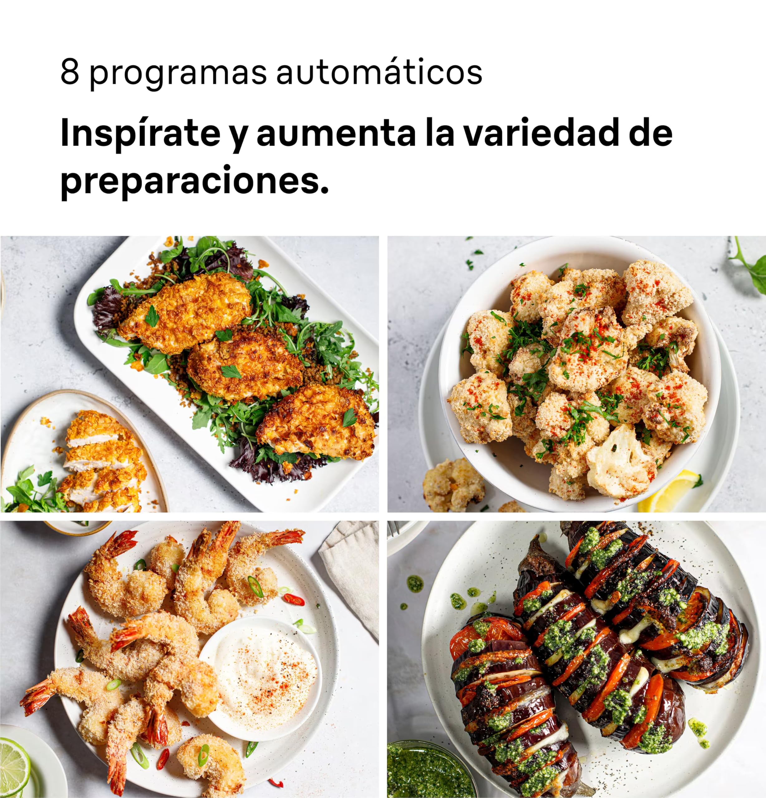 Braun MultiFry 5 HF5030IBK, Freidora de Aire, Capacidad 6L, Control Digital Temperatura 80-200°, Tecnología RealAir, 8 Configuraciones Predeterminadas, Táctil, Cesta Lavable Lavavajillas, 1700W, Negro