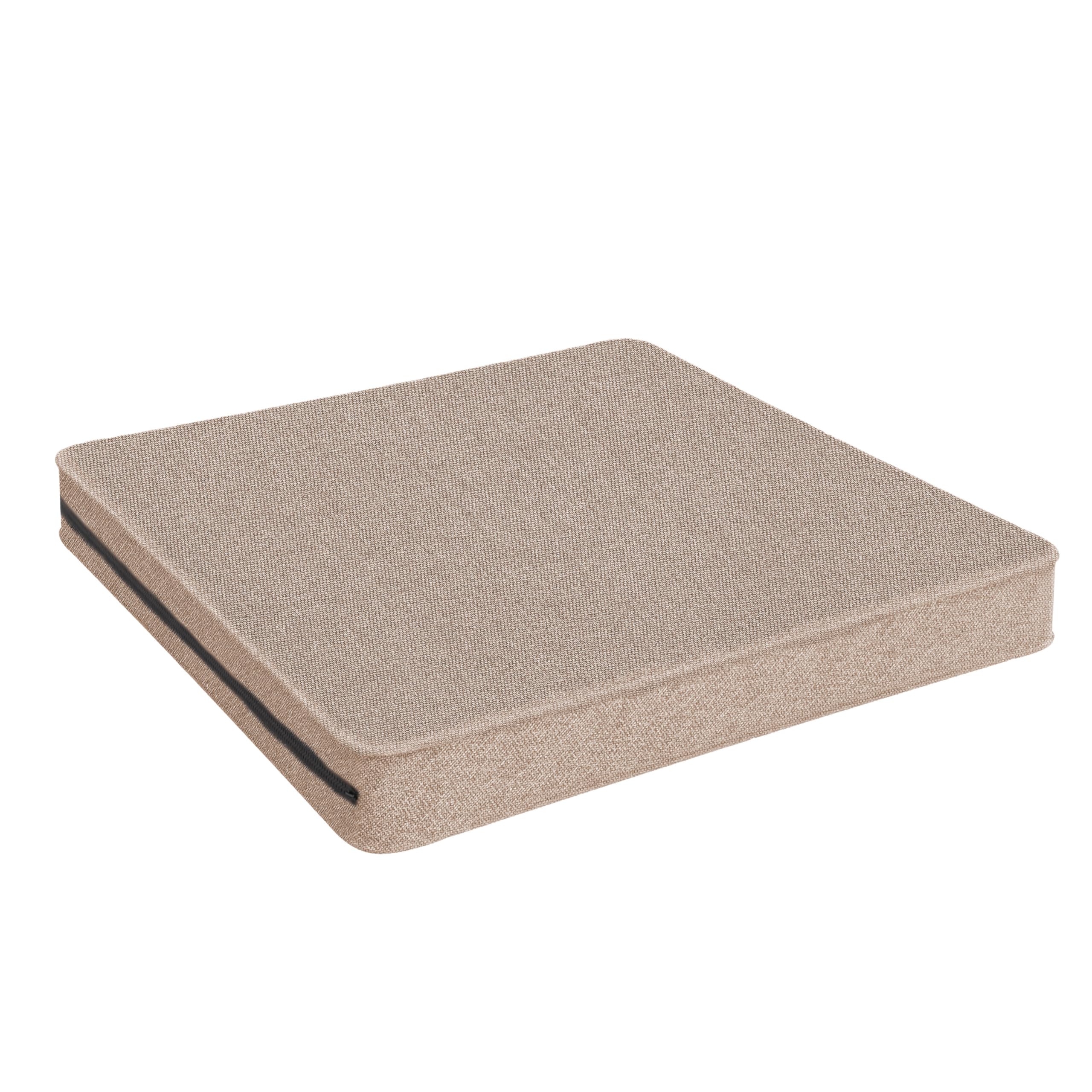 POKAR Coussins d'assise Coussin Extérieur Jardin Assise Coussin Chaise Jardin Galette de Chaise pour Extérieur, Jardin, Balcon 50x50x5 cm, Beige