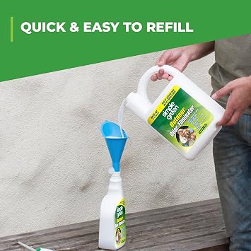 Outdoor Odor Eliminator for Pets, Dogs, Ideal for Artificial Grass & Patio (32 oz Hose End Sprayer)