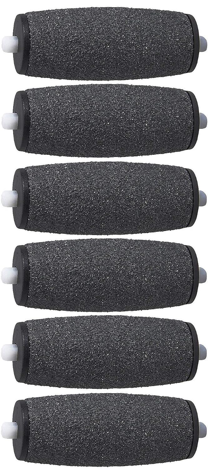 Docbrother - Rollers Refill Heads Extra Coarse Compatible with Pedi Perfect Foot Files Electronic Pedicure and Scholl Velvet Smooth Express Pedi - 6 pack