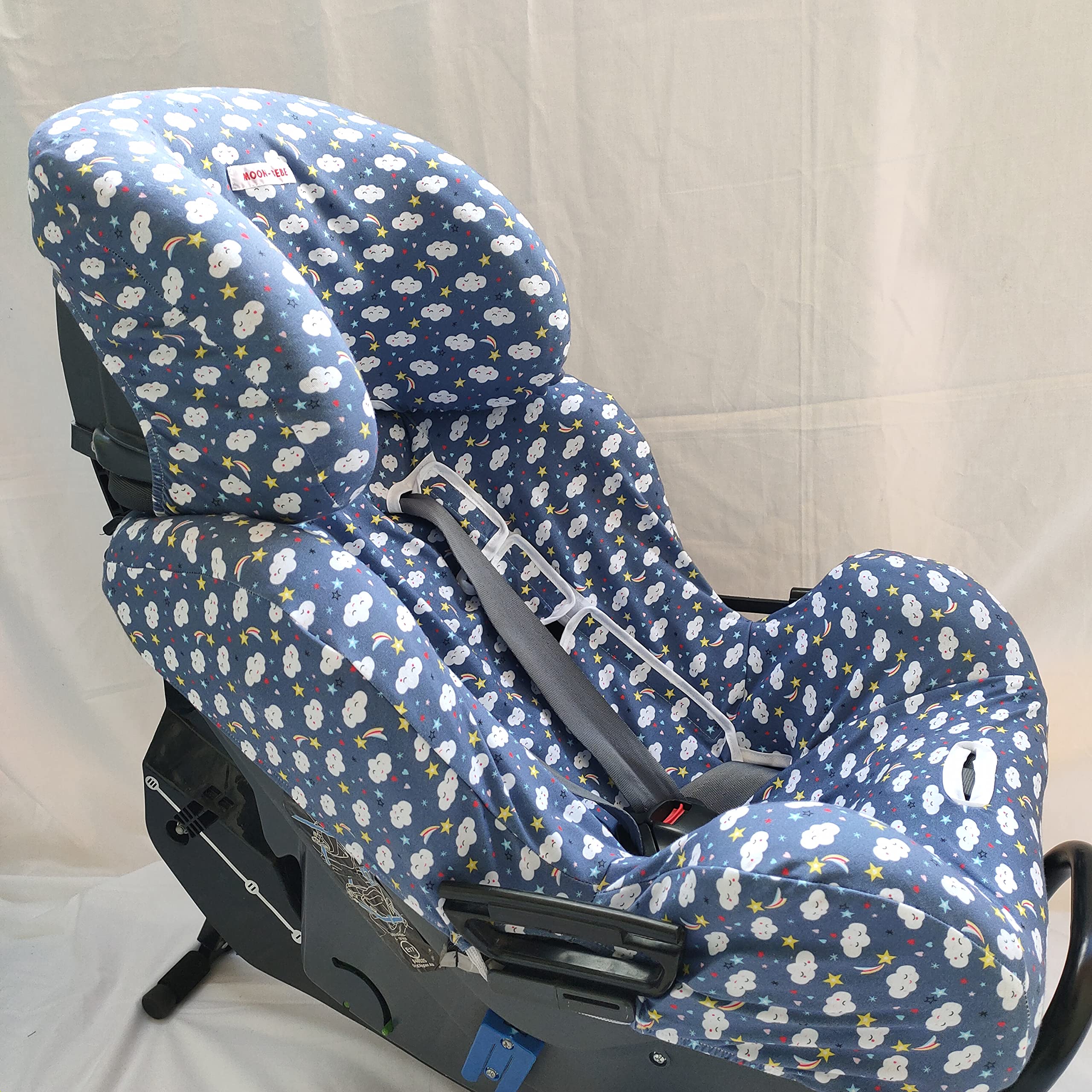 MOON-BEBE Funda para Silla de coche Klippan Kiss 2 Y KLIPPAN PLUS (Azul)