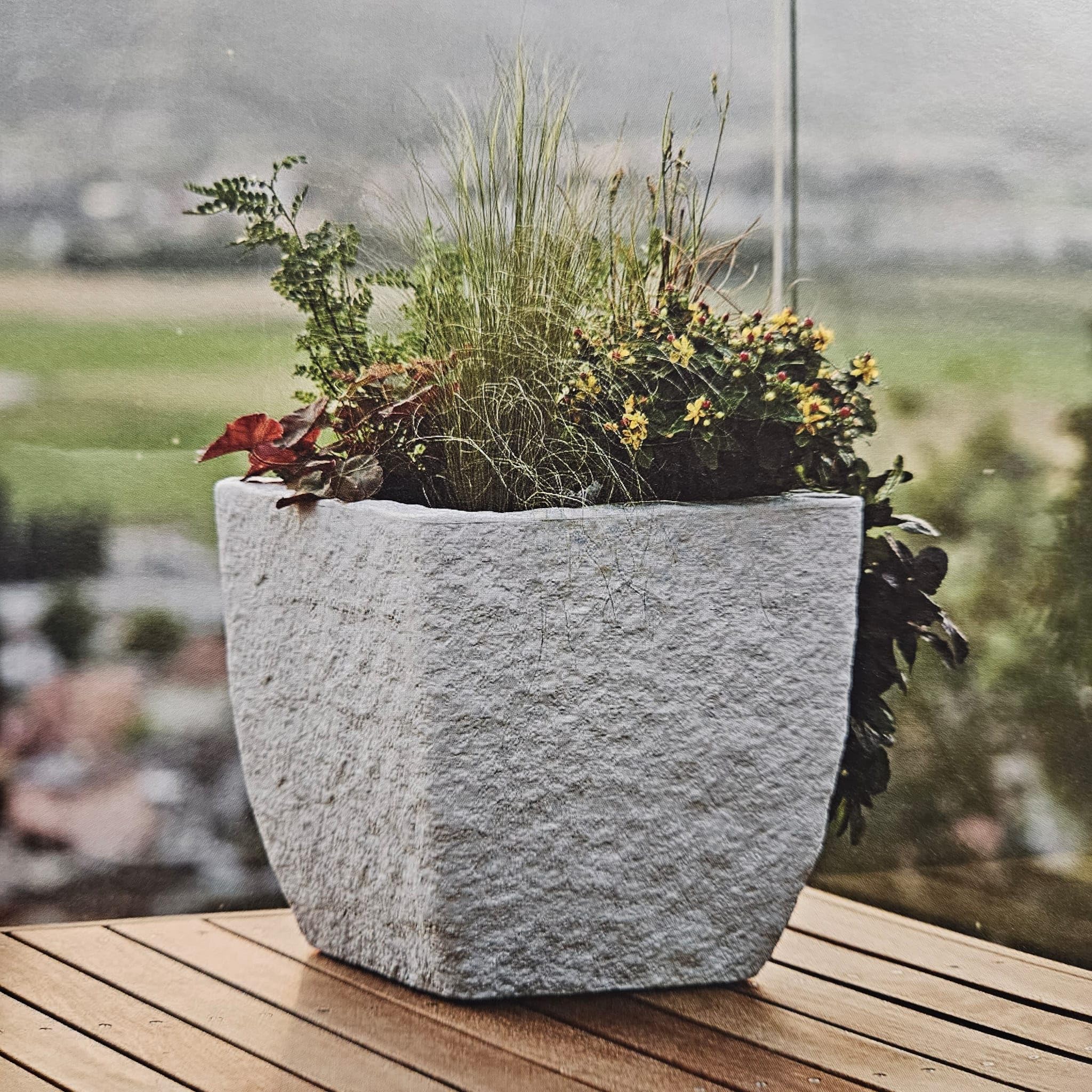 Greeotion Pot De Fleurs Bea, Cache-Pot Carré En Plastique, Jardinière