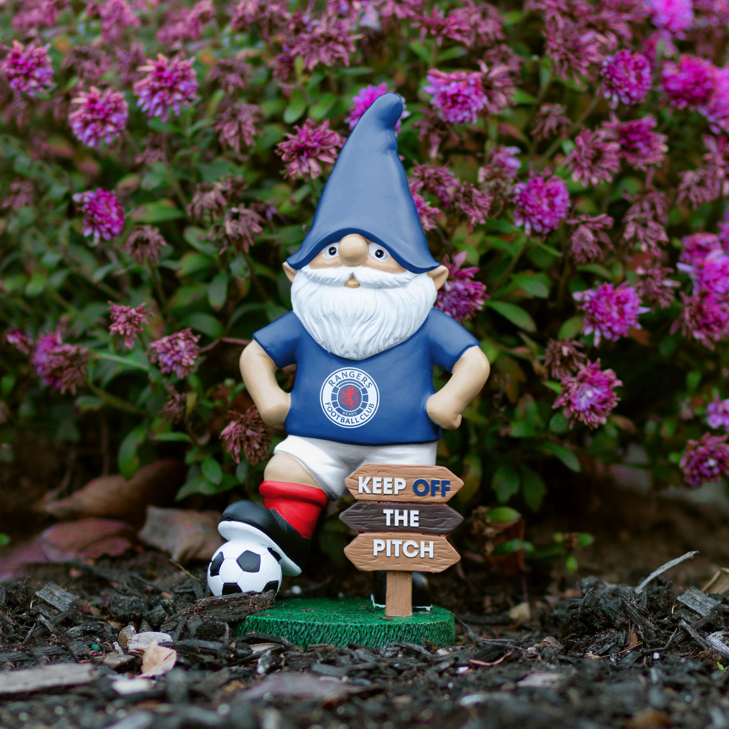 FOCO Nain de Jardin Officiel Rangers FC Keep Off The Pitch