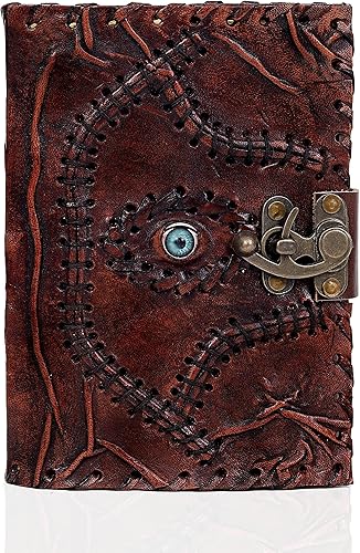 Miniatura 2 de C CUERO Hocus Pocus, libro de hechizos de cuero, diario de mal de ojo, libro de giro, libro de hechizos, regalos de utilería