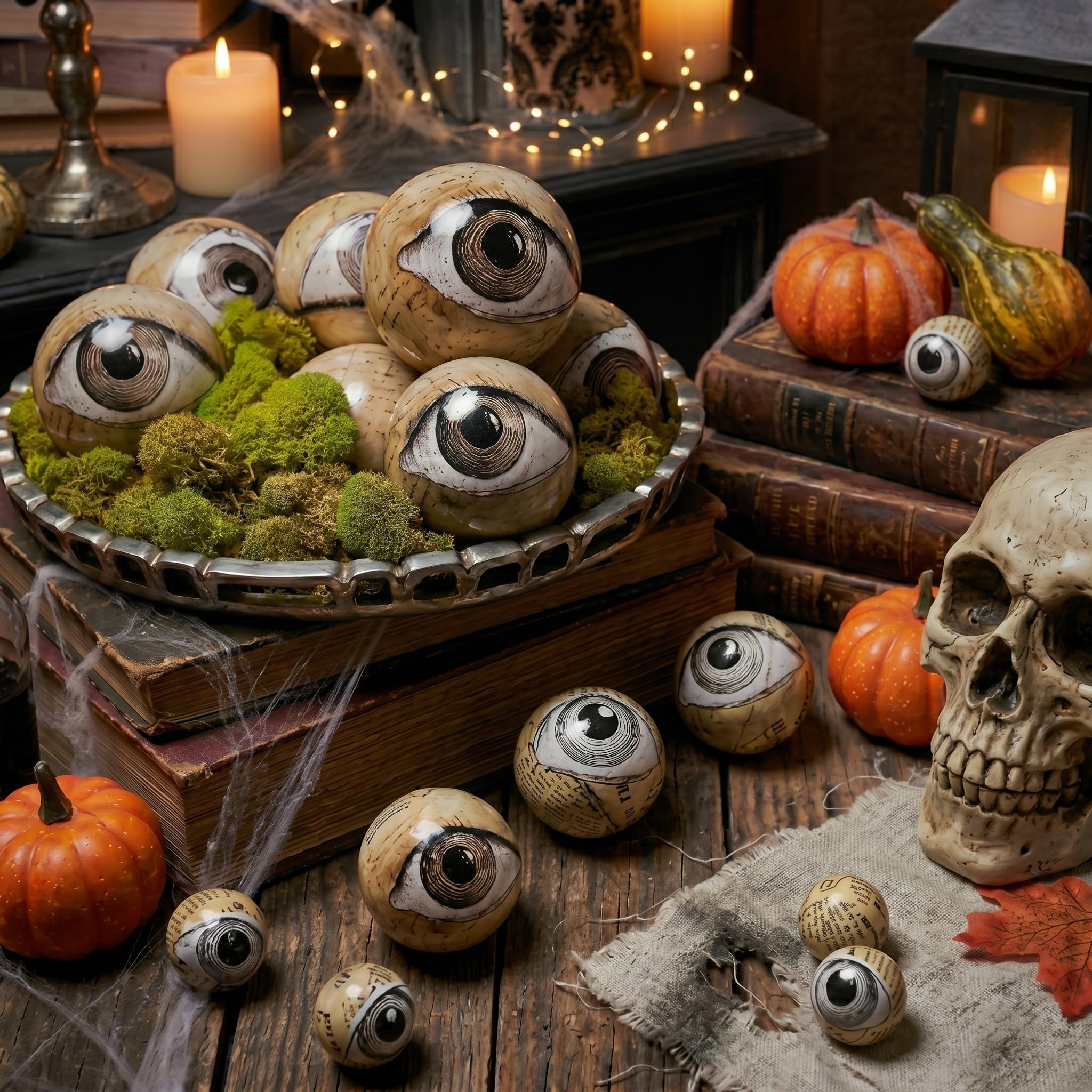 View 1 of Geelin 16 Pcs Halloween Eyeball Orbs Decor
