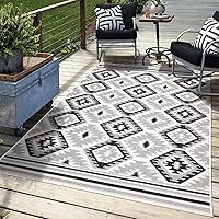 Vista 34 de Keen Home Design - Alfombra de pasillo para terraza al aire libre - 2x10 Lavable para interior/exterior para patio, cocina, balcón, playa, jardín