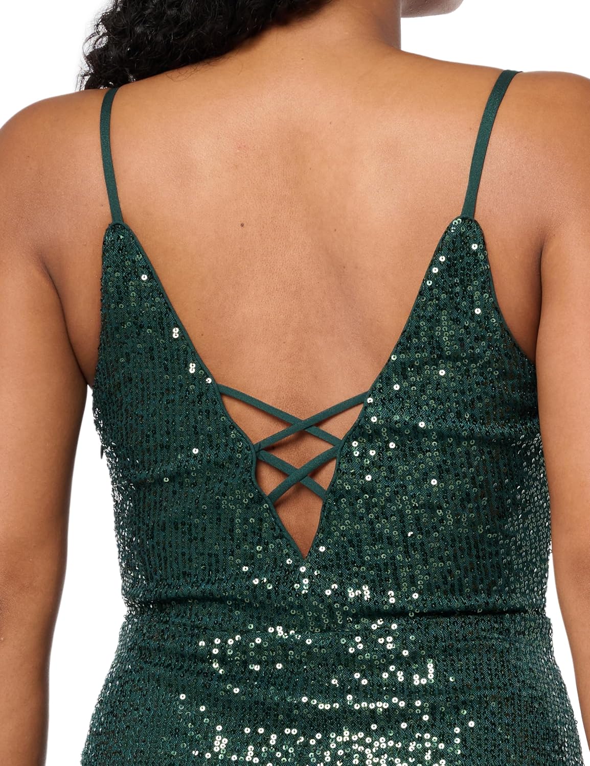 Speechless Womens Sleeveless Maxi Strappy Sequined Party Dress - Image 4