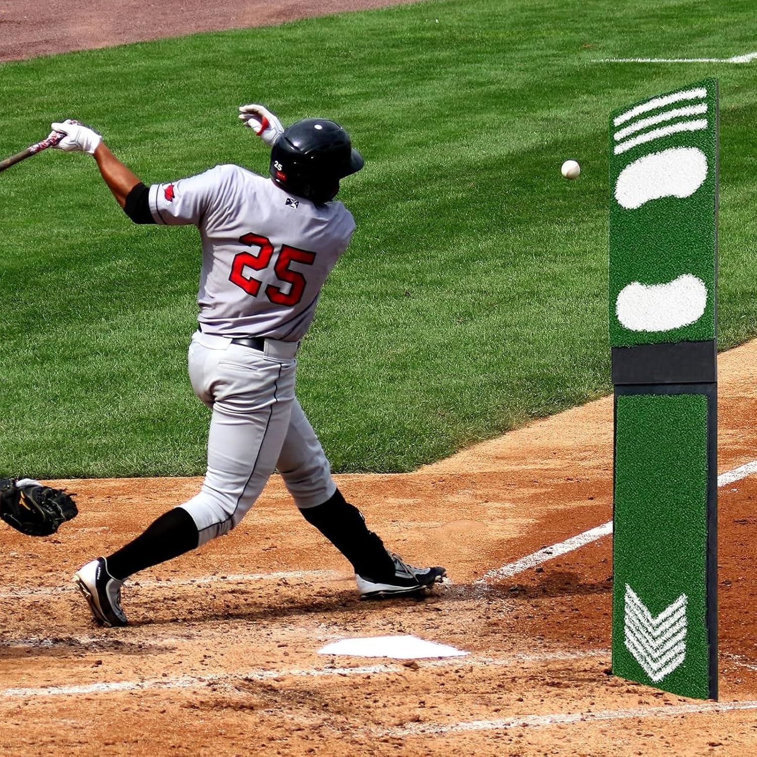 Softball Pitching Mat, Foldable Baseball Posture Corrector, Indoor and Outdoor Practice Softball Trainer Batting Mat, Anti-Slip Baseball Training Equipment, for Stadium, Gym, Lawn