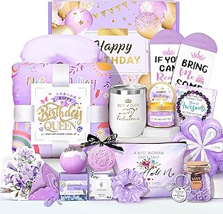 Birthday Gifts for Women Friendship, Gifts for Women Birthday Unique, Best Friend Birthday Gifts, Happy Birthday Gift Basket for Her, Friends, Coworkers, Wife, Mom, Daughter