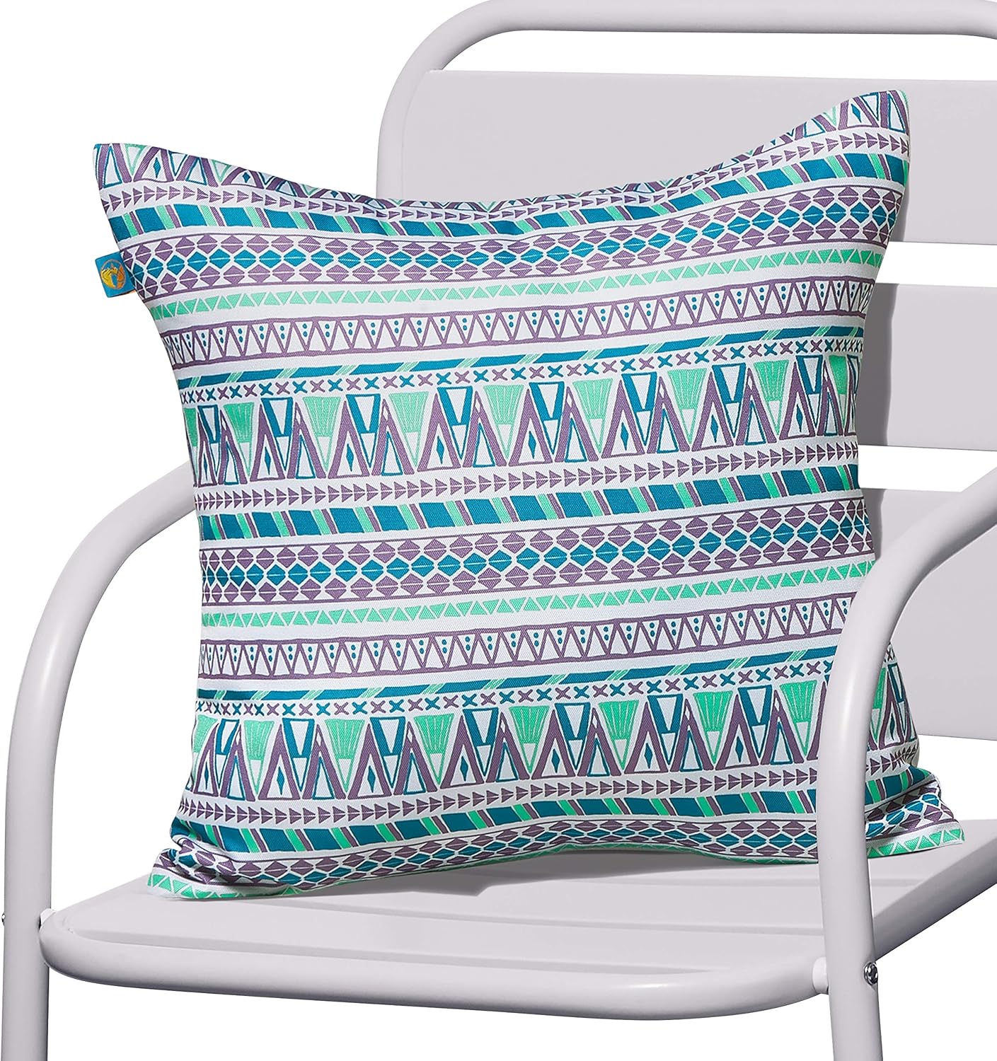 DUCKCOVERS® Water-Resistant Accent Pillows, 18 x 18 Inch, 2 Pack, Lilac Festival