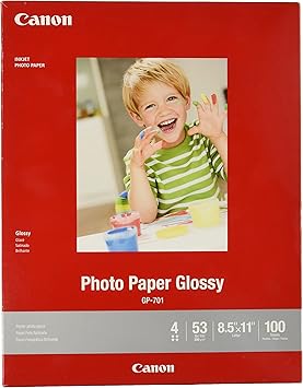 CanonInk Glossy Photo Paper 8.5" x 11" 100 Sheets 1433C004