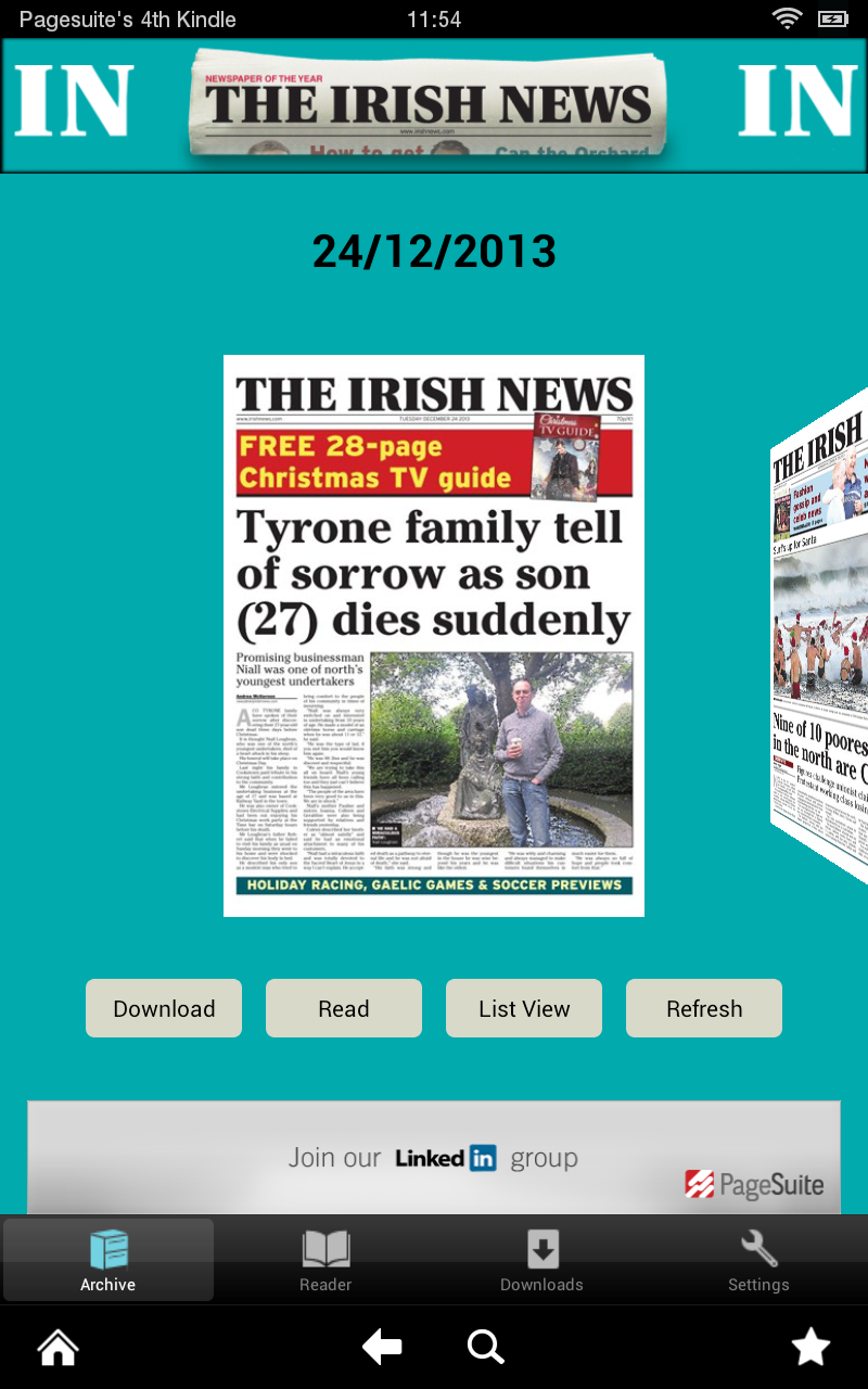 The Irish News (Kindle Tablet Edition) - App on Amazon Appstore
