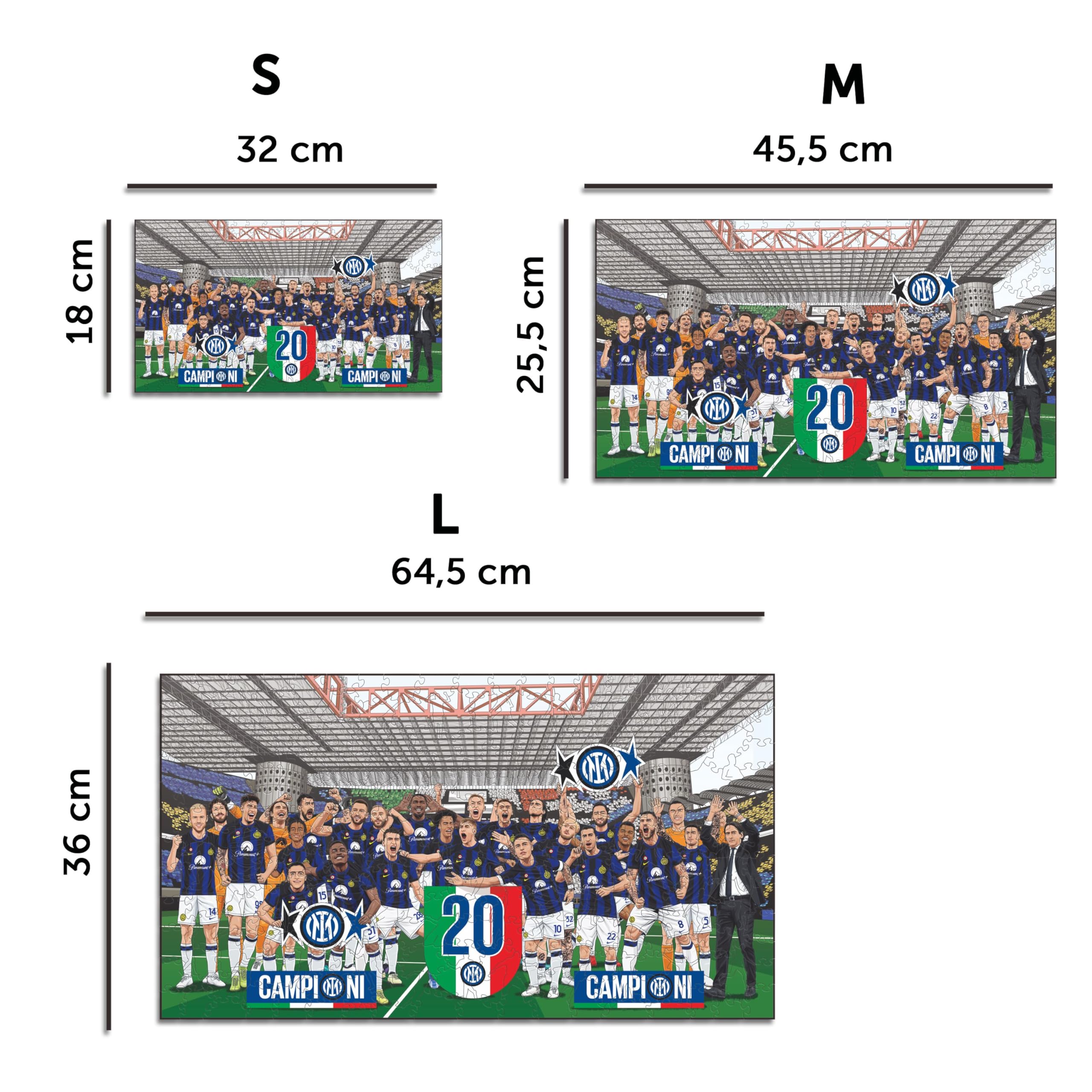 Iconic Puzzles - Oficjalnie licencjonowana drewniana łamigłówka 20., w 100% zrównoważona, prezent dla dorosłych i dzieci, rozmiar L, 500 sztuk