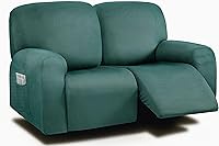 Vista 43 de ULTICOR Fundas para Sofá Reclinable de 8 Piezas, Fundas Elásticas de Hilo Teñido para Sofá Reclinable de 3 Cojines, Fundas Deslizables para Sofá
