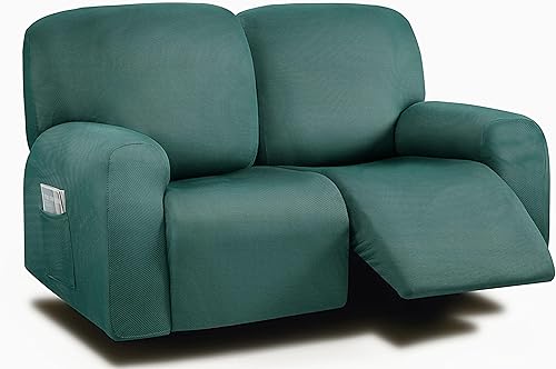 Miniatura 42 de ULTICOR Funda de sofá reclinable extra ancha de 75 a 100 pulgadas, funda de sofá reclinable de 2 plazas, tela de hilo de 6 piezas, fundas de sofá