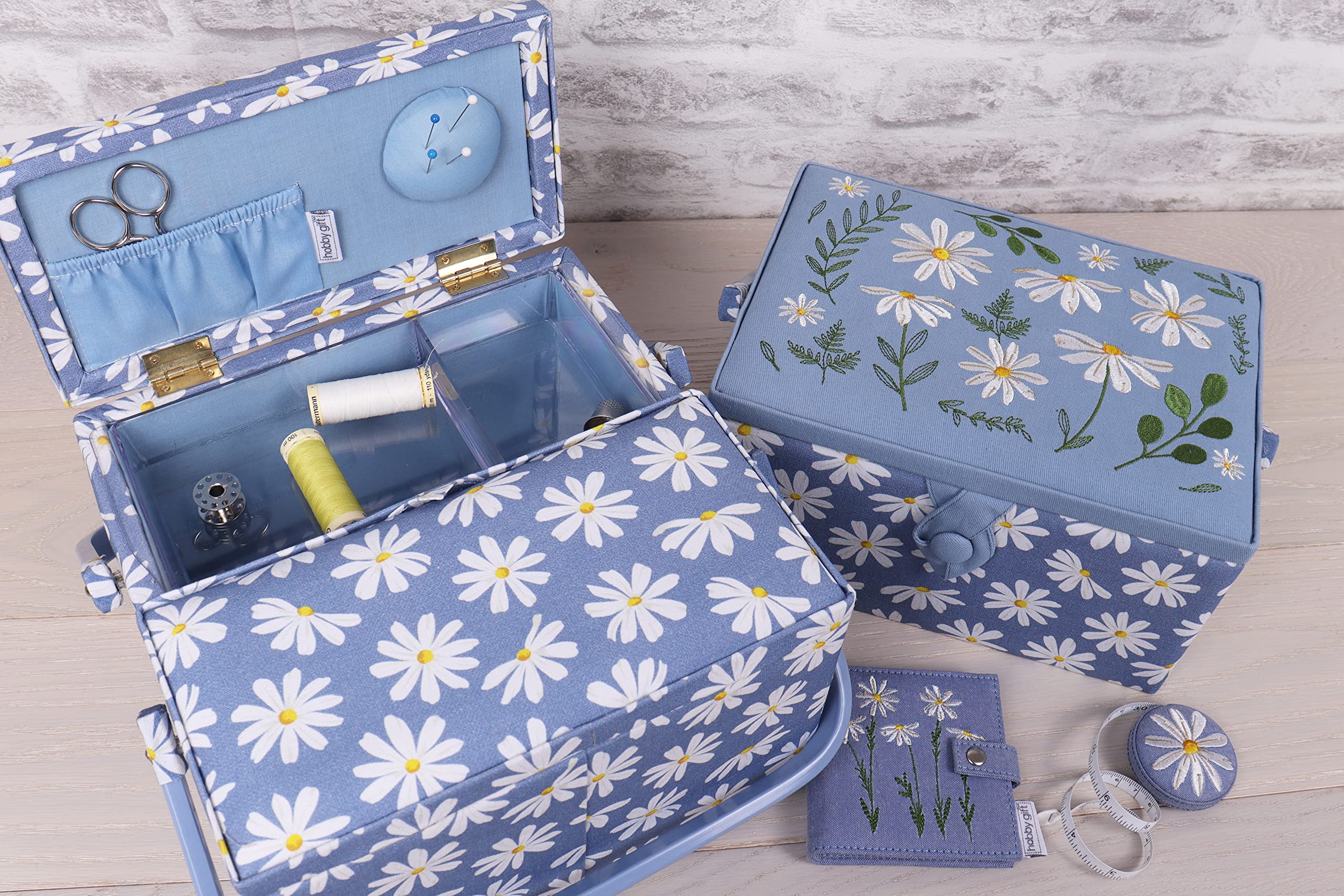 Hobby Gift Grote Naaien Craft Hobby Opbergdoos, Twin Deksel, Vierkant: Deco