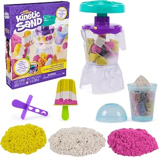 Kinetic Sand, Smoothie Mixer Playset with 14 oz Play Sand, Tools & Popsicle Mold, Play Food Toy, Arts and Crafts Kids Toys for Girls & Boys Ages 5 and up