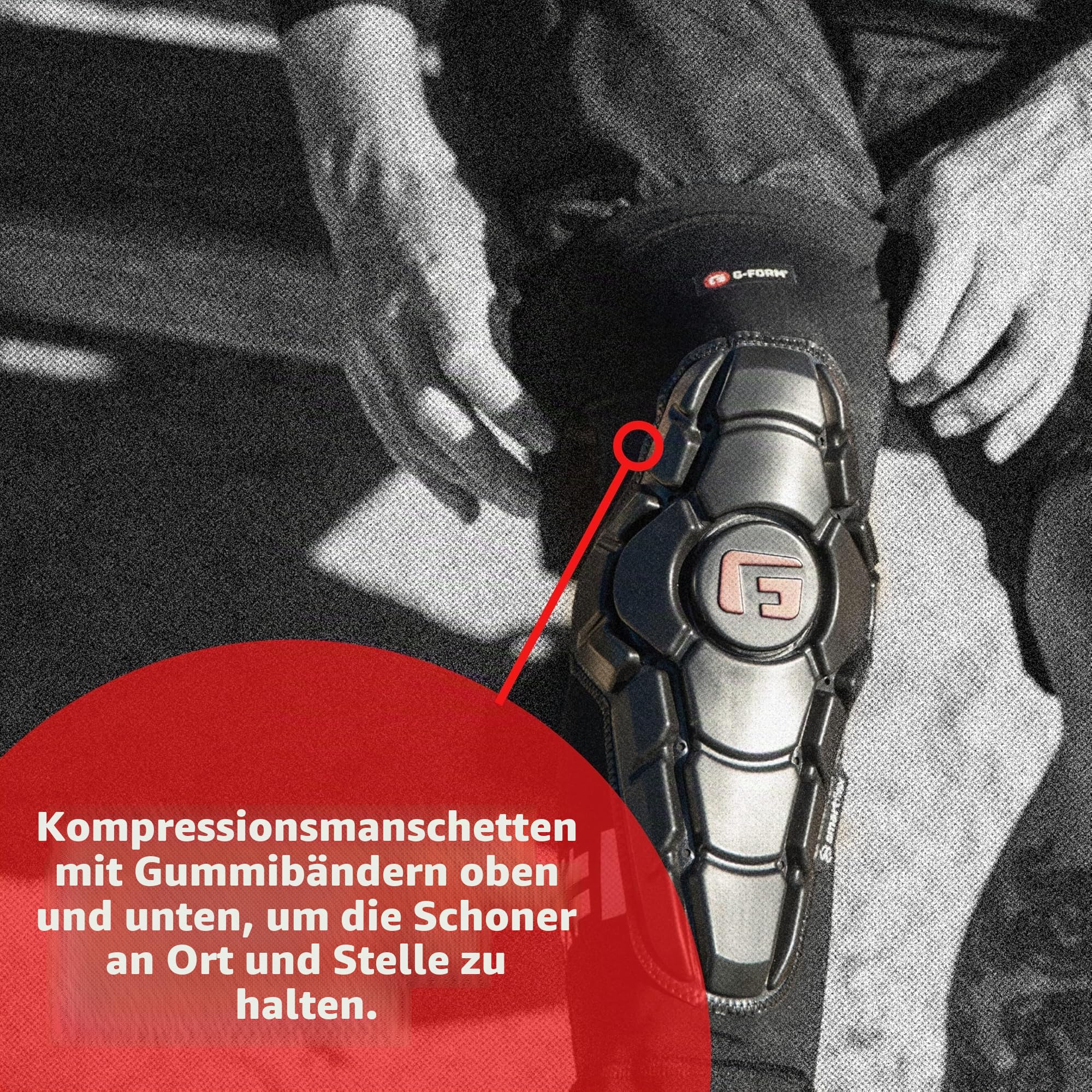 G-Form Pro-X3 Knieschützer, Triple Matte Black, Jugend S/M | mit Dirt Bike und Mountain Bike Fahrradzubehör